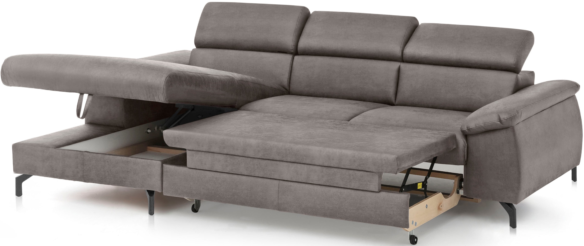 COTTA Ecksofa »Kitty L-Form«, inkl. Kopfteilverstellung, optional mit Bettfunktion u. Bettkasten