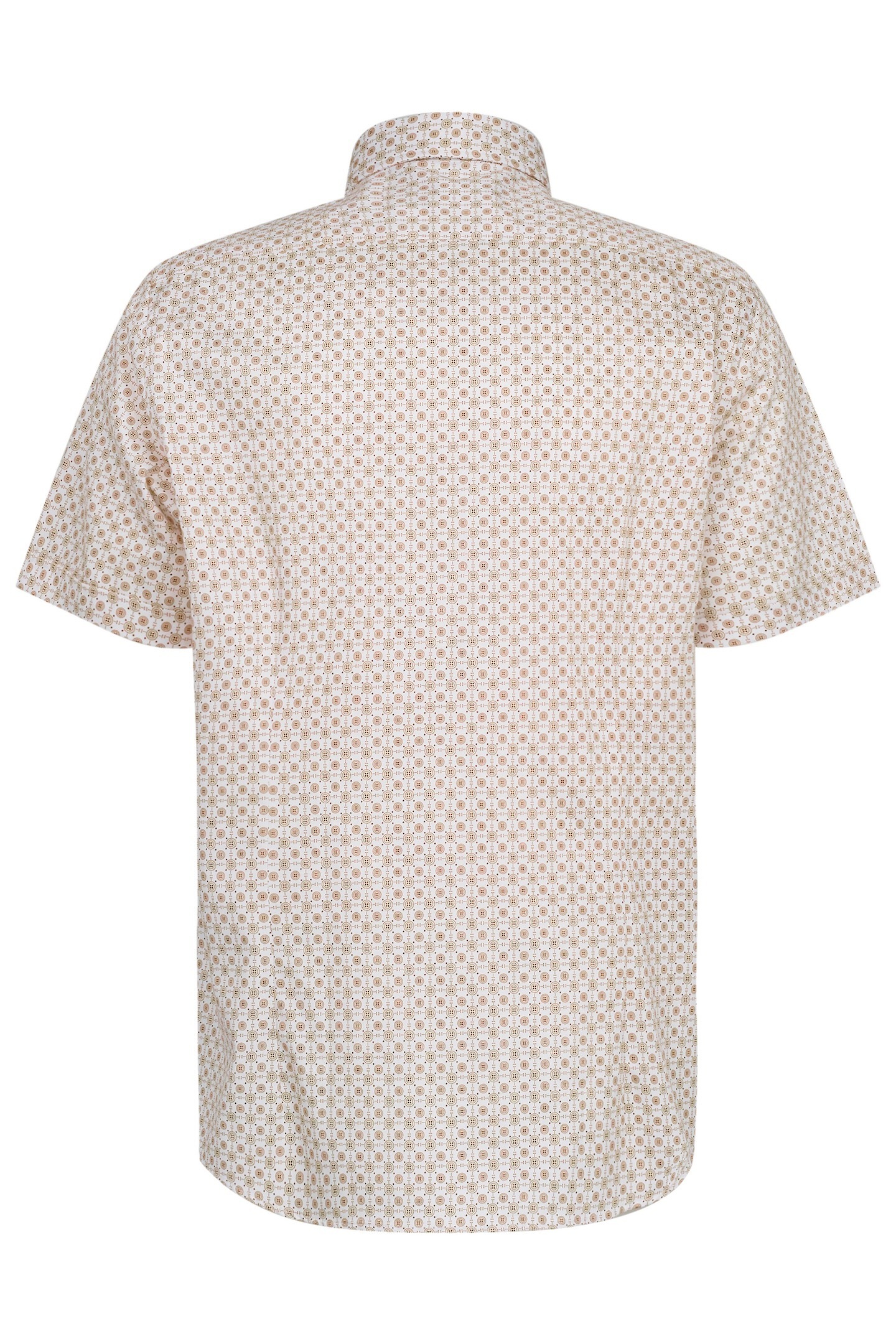 bugatti Kurzarmhemd, aus Satin-Twill