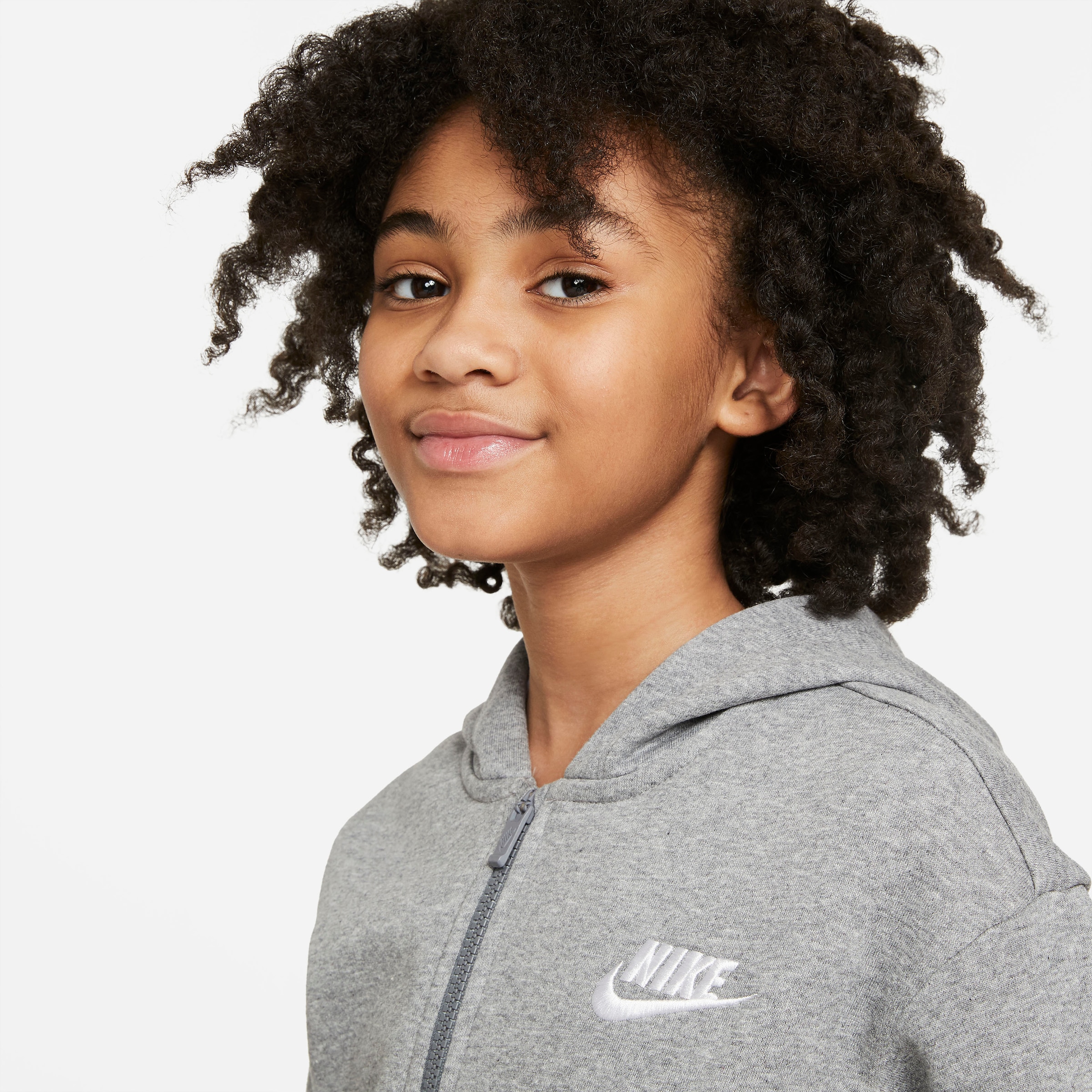 Nike Sportswear Kapuzensweatjacke »Club Fleece Big Kids' (Girls') Full-Zip Hoodie«