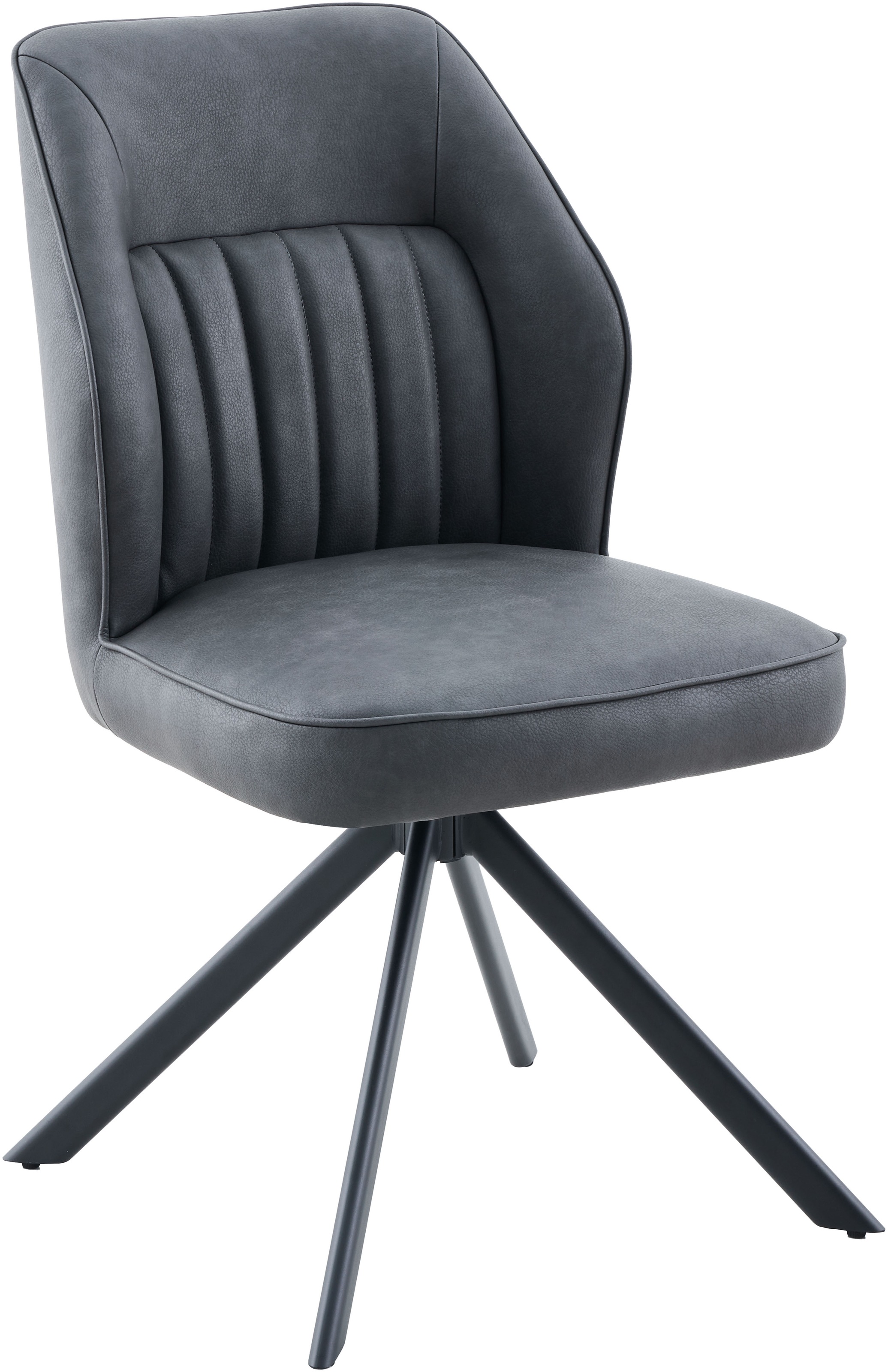 HELA 4-Fußstuhl »PRIZZI« (Set) 2 Stk.4-Fuß, 360° drehbar, Gestell oval, gepolstert, Lederoptik