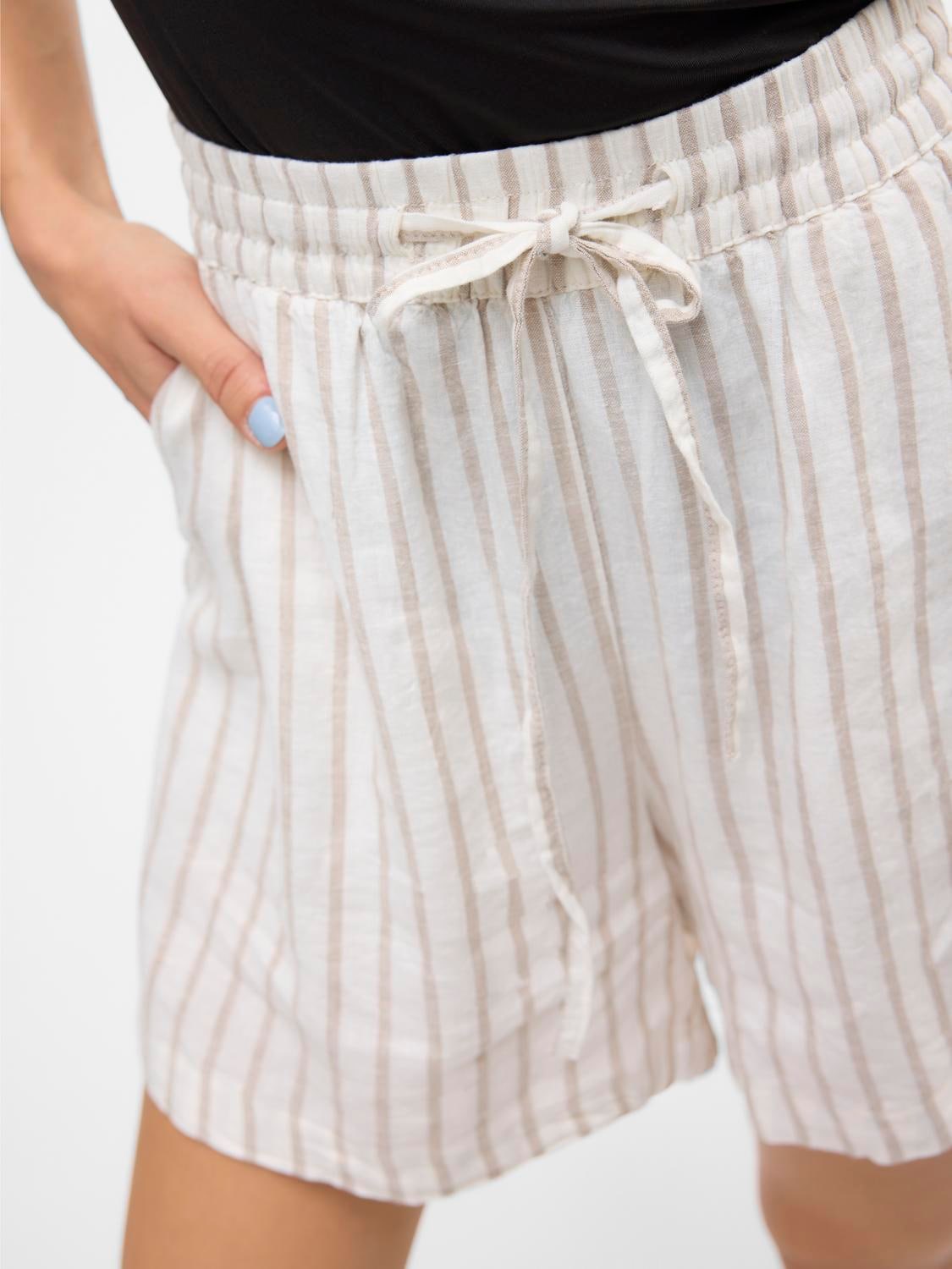 Vero Moda Shorts »VMLINN LINEN SHORTS WVN NOOS«, mit Leinen