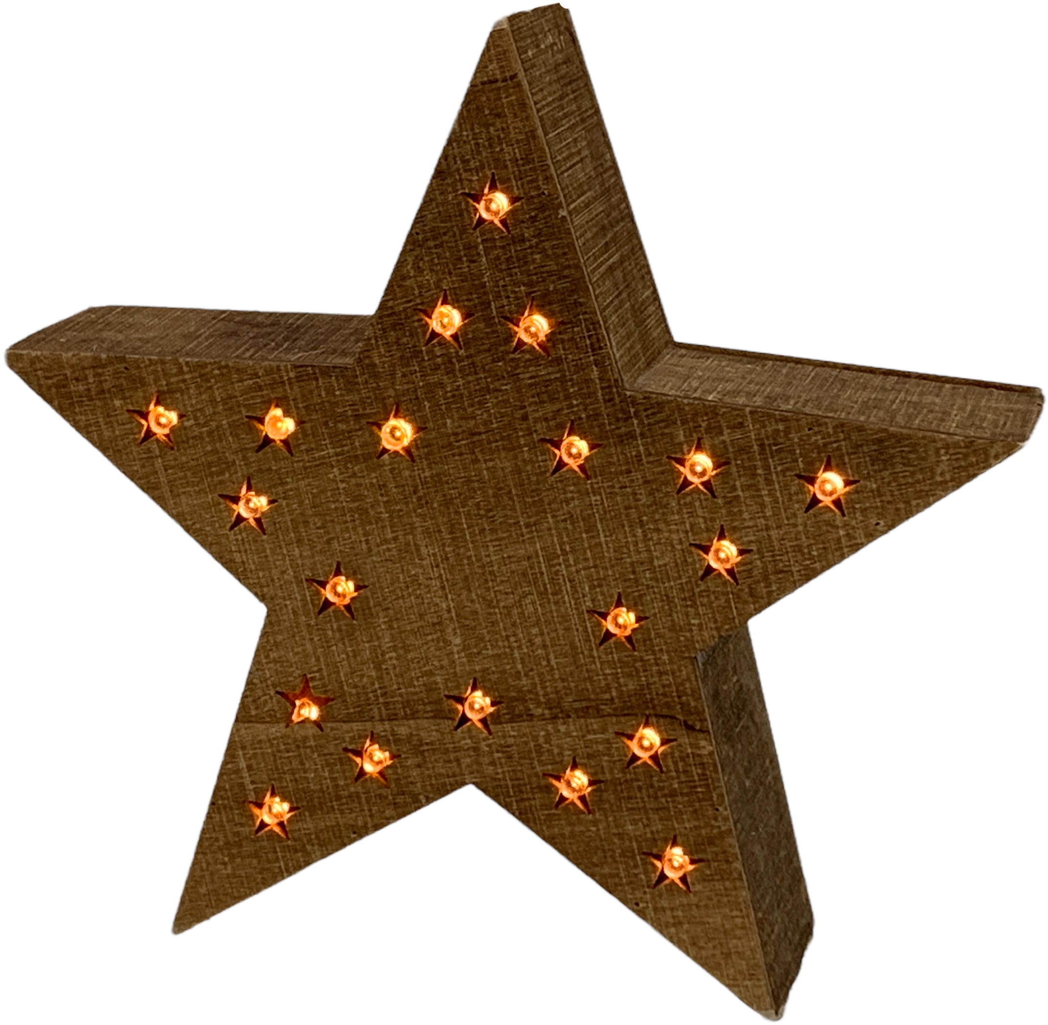 LED Stern »Weihnachtsstern, Weihnachtsdeko«, aus Holz, Ø ca. 20 cm online  kaufen | mit 3 Jahren XXL Garantie