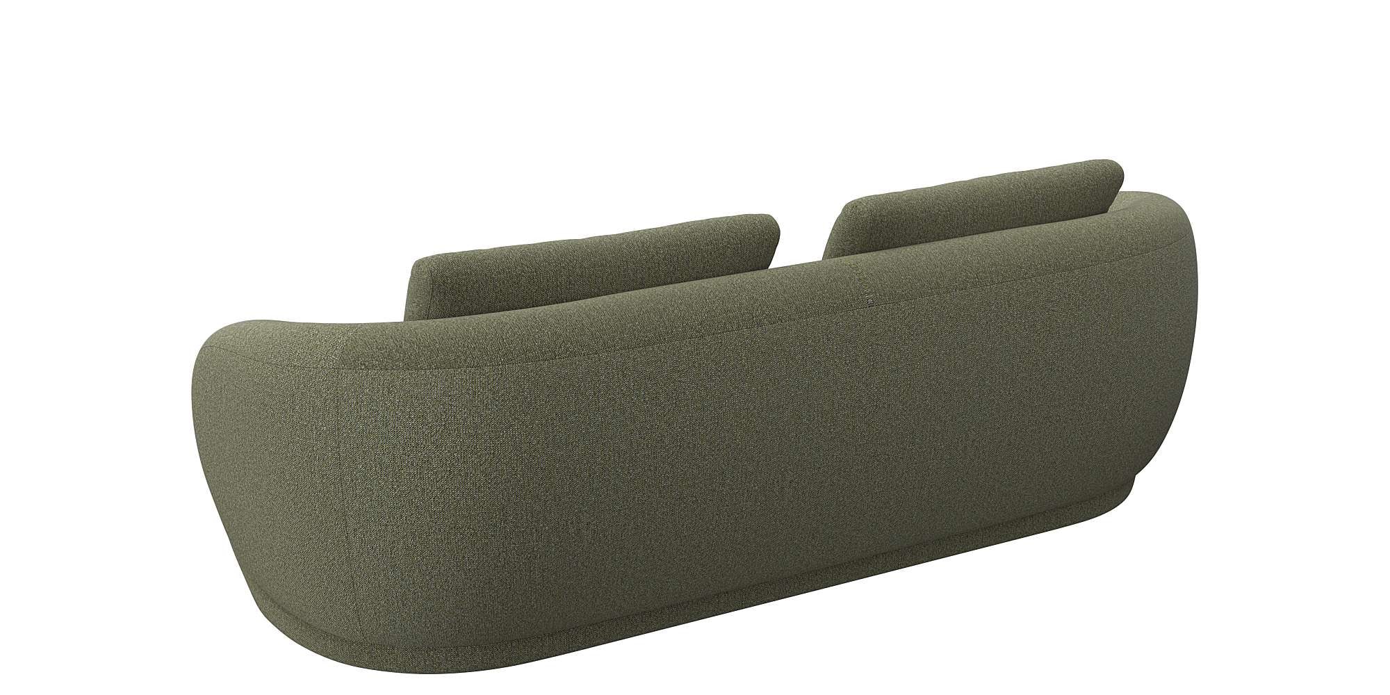 FLEXLUX 3-Sitzer »Torino, rund und bequem, Couch, Dreisitzer« Modernes, organisches Sofa-Design, Kaltschaum, Wellenunterfederung