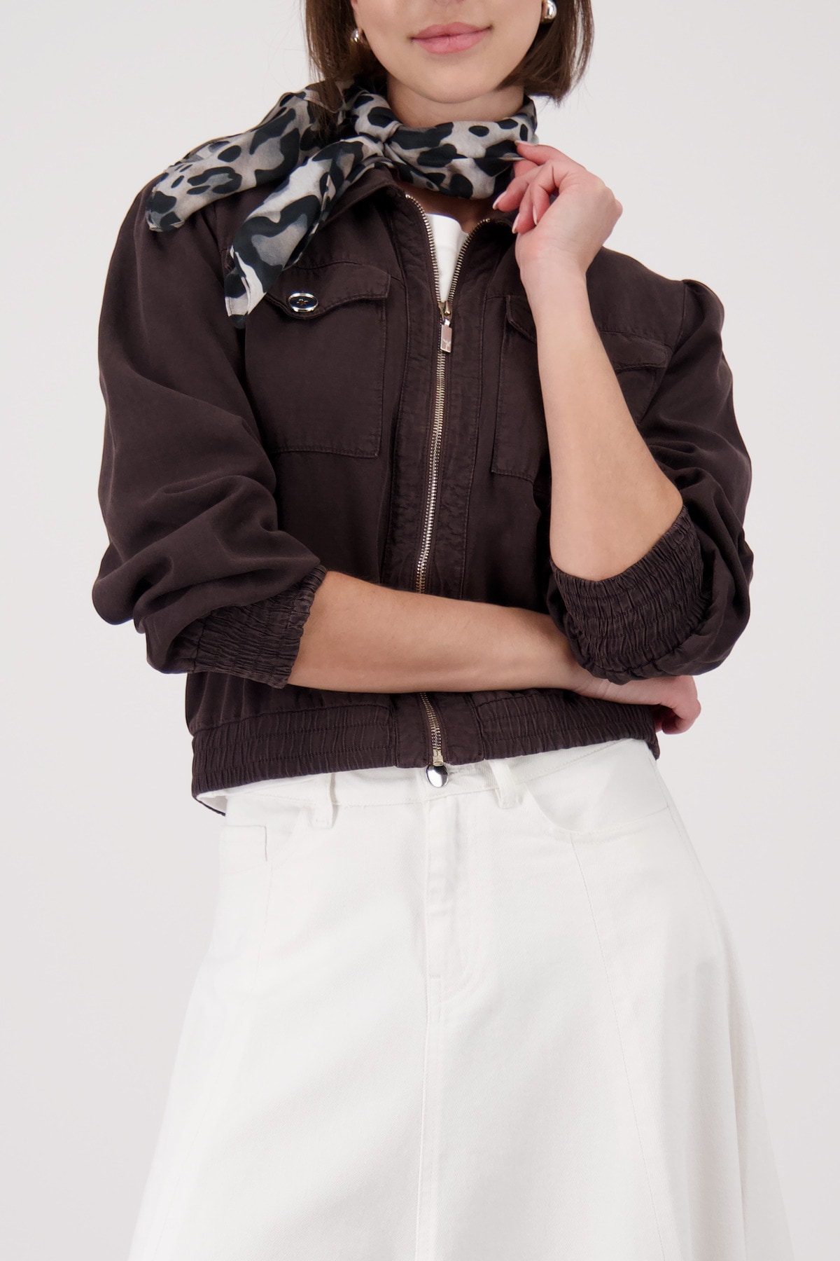 Monari Modetuch »Schal/Tuch Leodruck allover« mit Animalprint