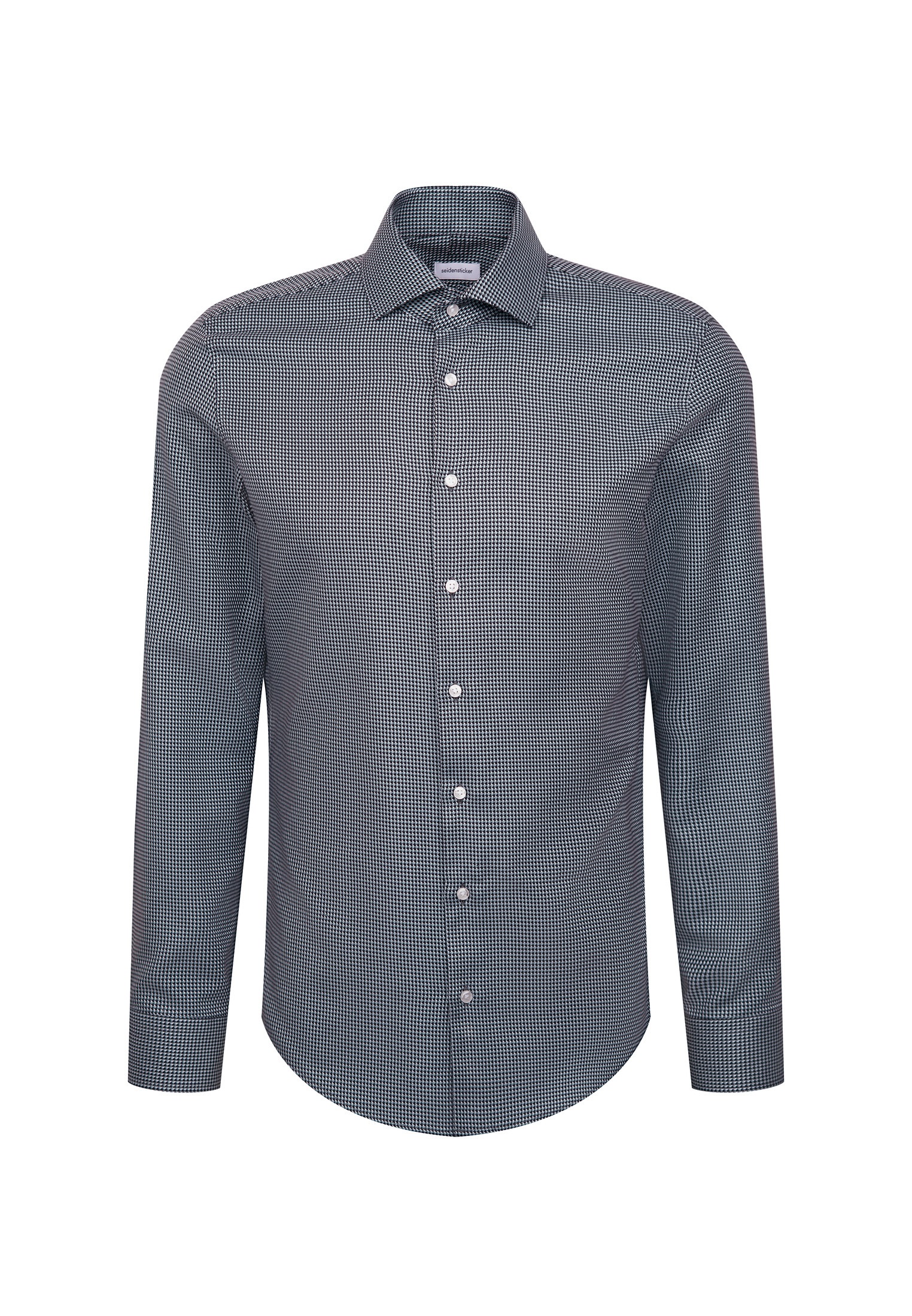 seidensticker Businesshemd »Schwarze Rose« Slim 1/1 Kentkragen Pepita