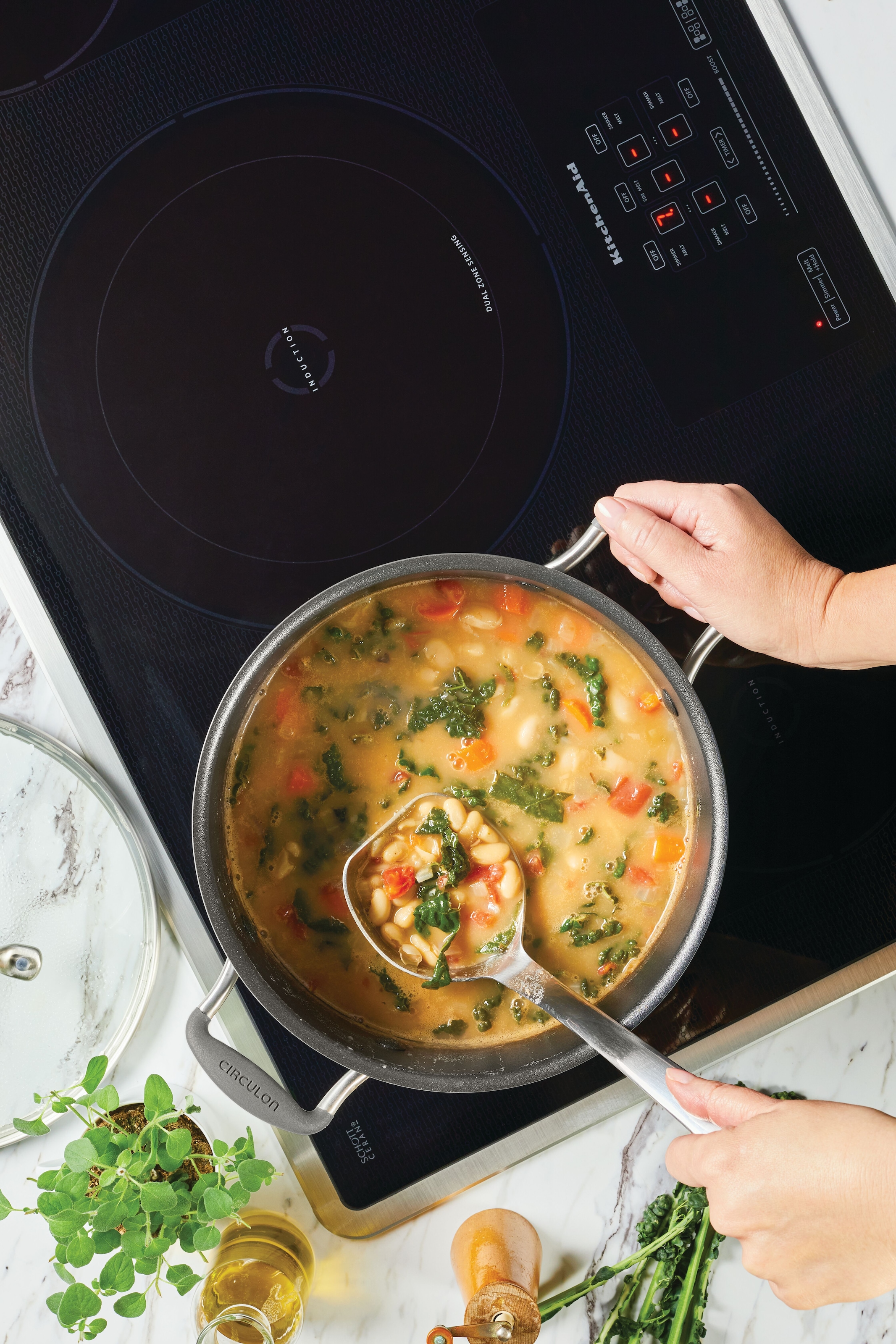 Circulon Kochtopf »Circulon A1 Kochtopf, 24 cm, 7,6 Liter« 1 Stk. tlg. Aluminium | Edelstahl