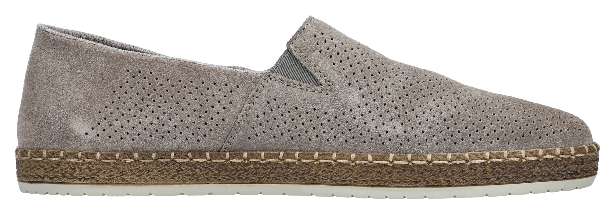 Rieker Slipper  , Schlupfschuh, Casual-Slipper, Mokassin mit Perforation