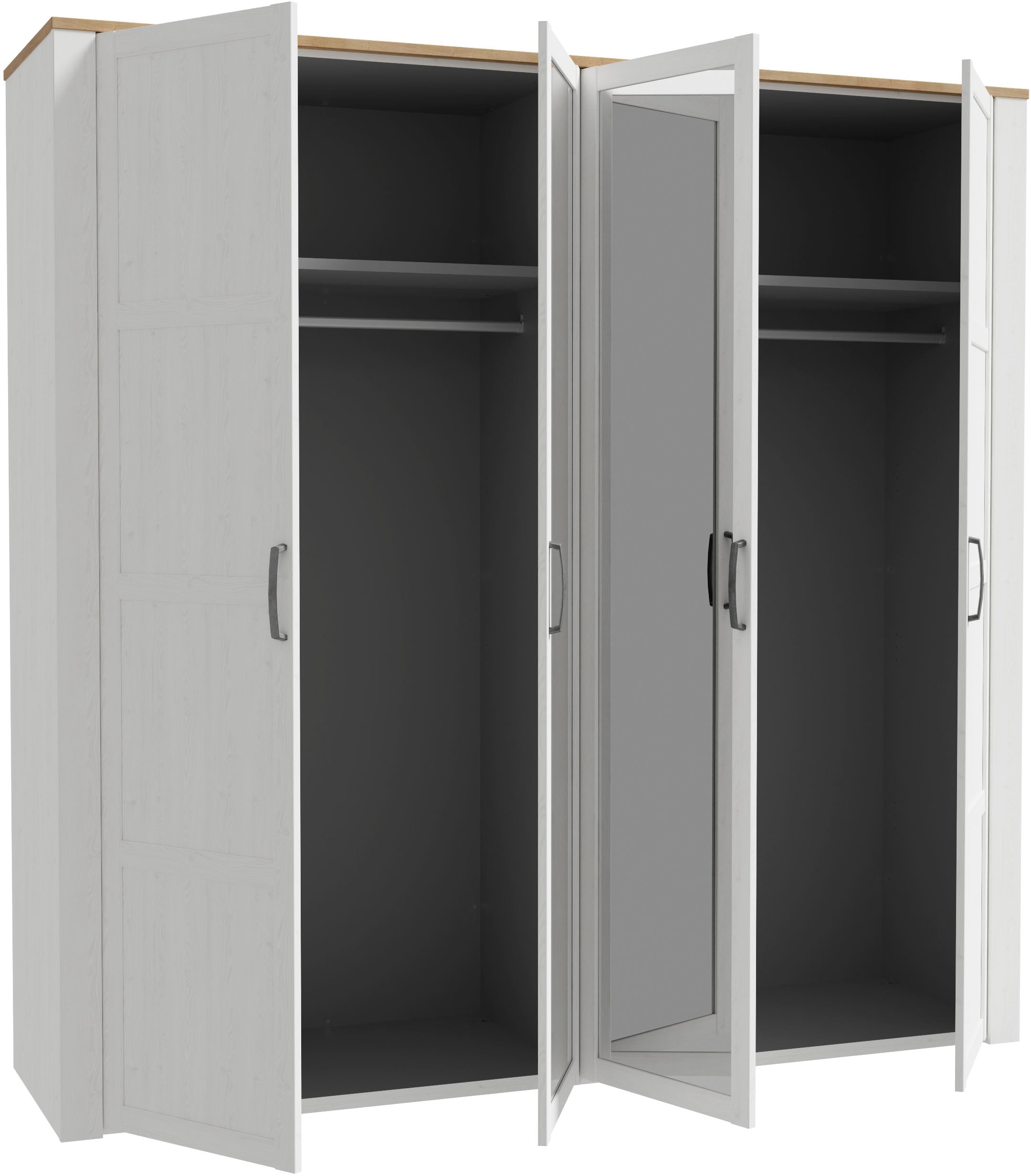 FORTE Kleiderschrank »Bohol« Höhe 214 cm, Spiegeltüre, SoftClose
