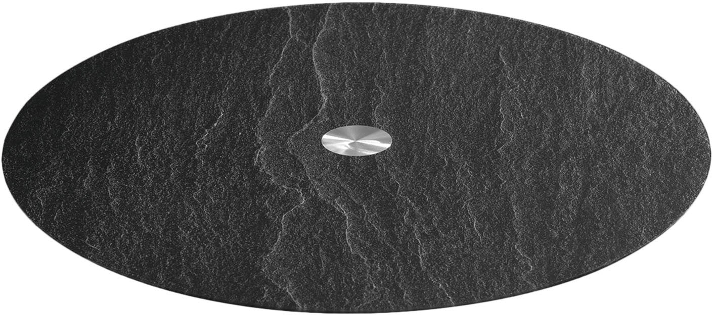 Servierplatte »TURN«, 32,5 cm, schwarz Schieferoptic, drehbar