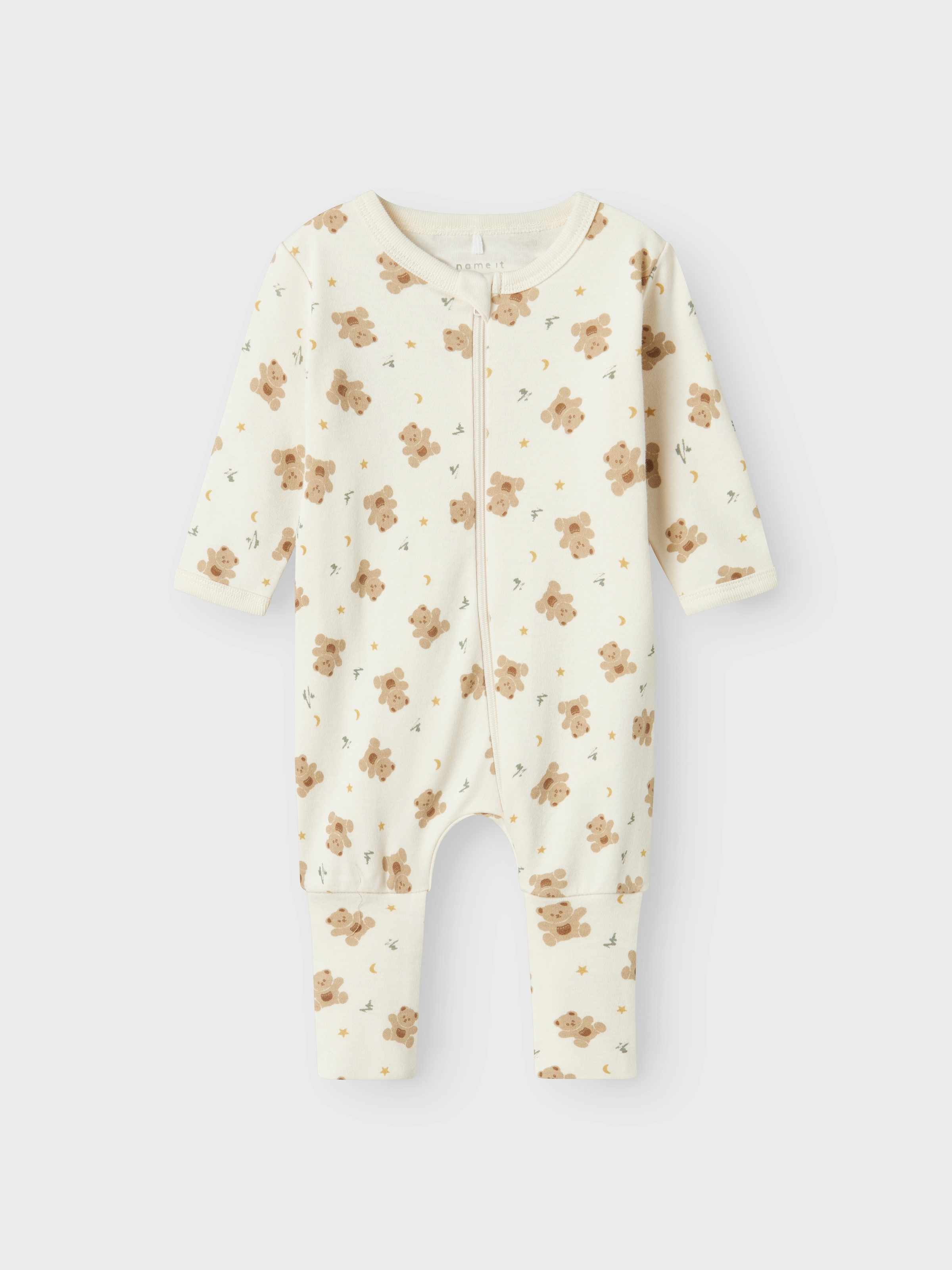 Name It Schlafoverall »NBNNIGHTSUIT 2P ZIP FF JET BEAR NOOS« Packung, 2 Stk.