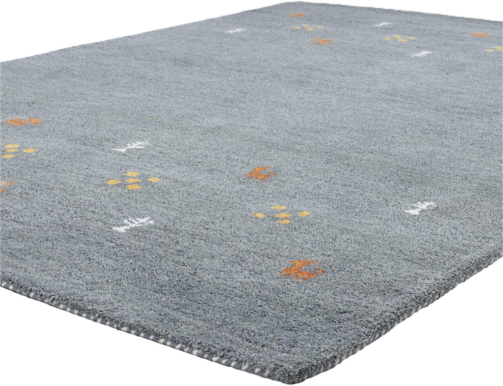 THEKO Wollteppich »Gabbeh Motiv, Handgefertigt, Teppich, Tiermotiv,  reine Wolle« rechteckig 14 mm Höhe reine Wolle, Wohnzimmer, Schlafzimmer, Esszimmer