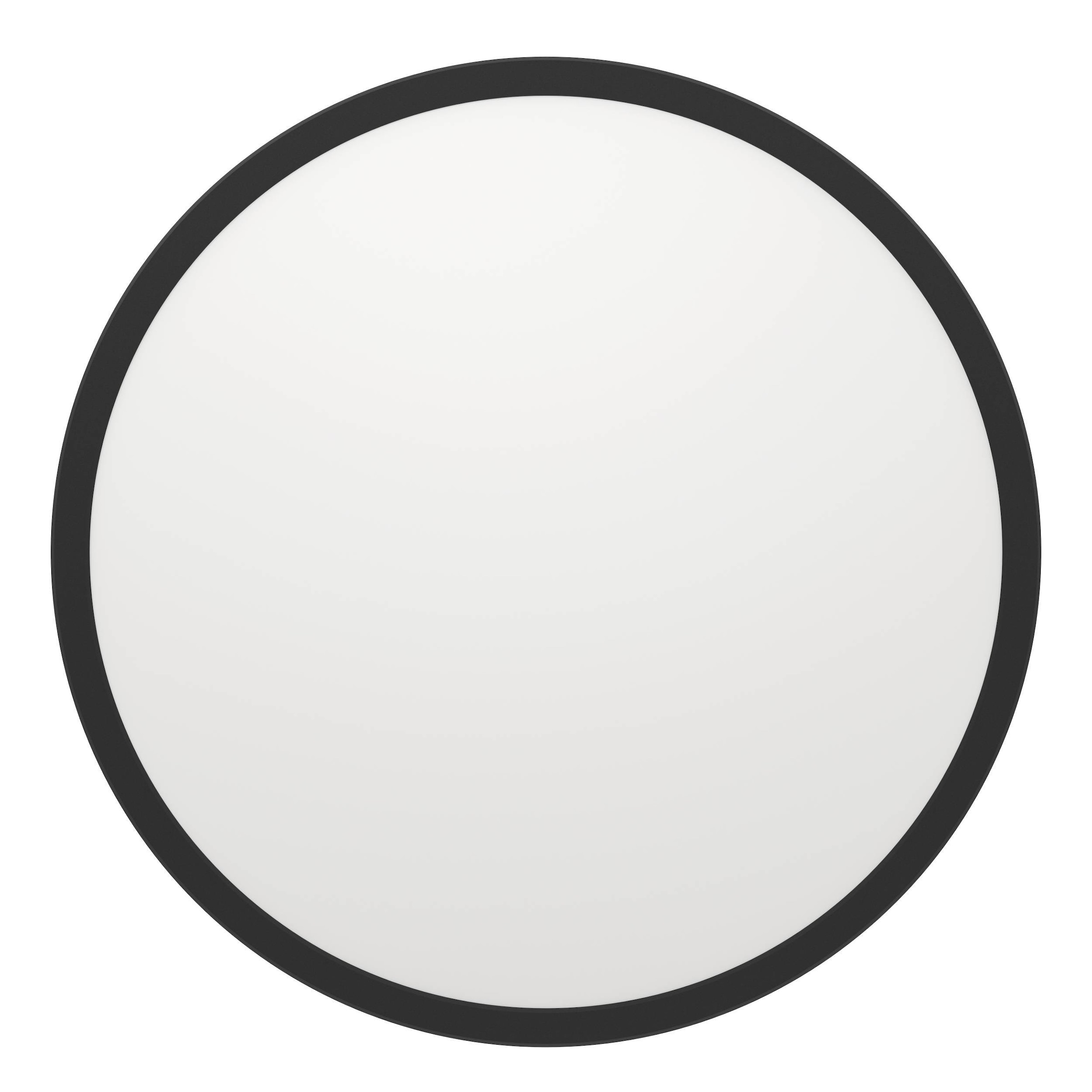 EGLO Deckenleuchte »Rovito-R Deckenlampe, Deckenbeleuchtung, Badlampe, Kunststoff, IP44« LED-Modul 1 Stk. Kaltweiß | Neutralweiß | Warmweiß Wand-/Deckenleuchte - H3,2 x Ø50 cm - schwarz - 16,8W inkl.