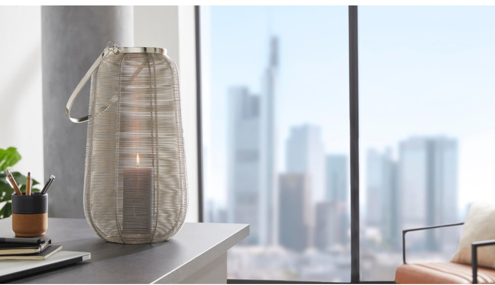 Schneider Windlicht, aus Edelstahl, mit Henkel, Höhe ca. 43 cm online  kaufen | mit 3 Jahren XXL Garantie
