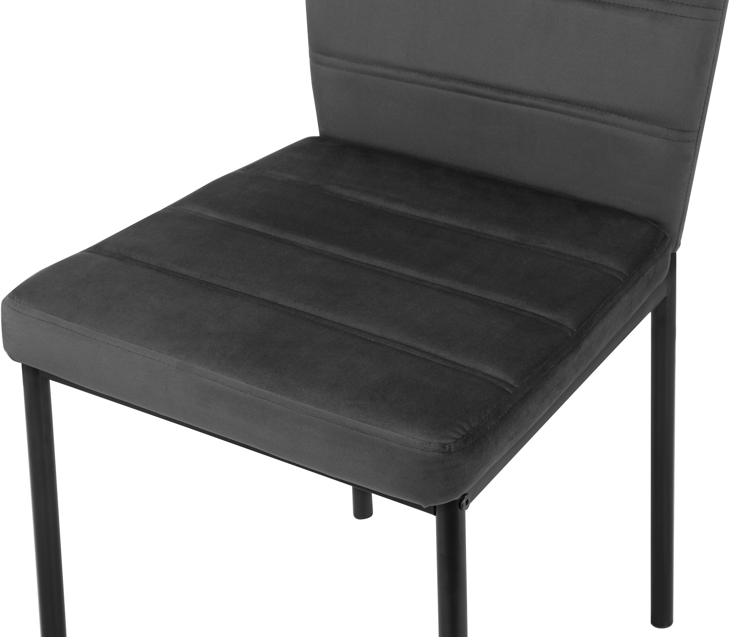 INOSIGN Essgruppe »CANNINGTONEG«, (Esszimmer, Essgruppe, Sitzgruppe TOPSELLER!), Metall Gestell, Tischplatte MDF mit Melaminbeschichtung