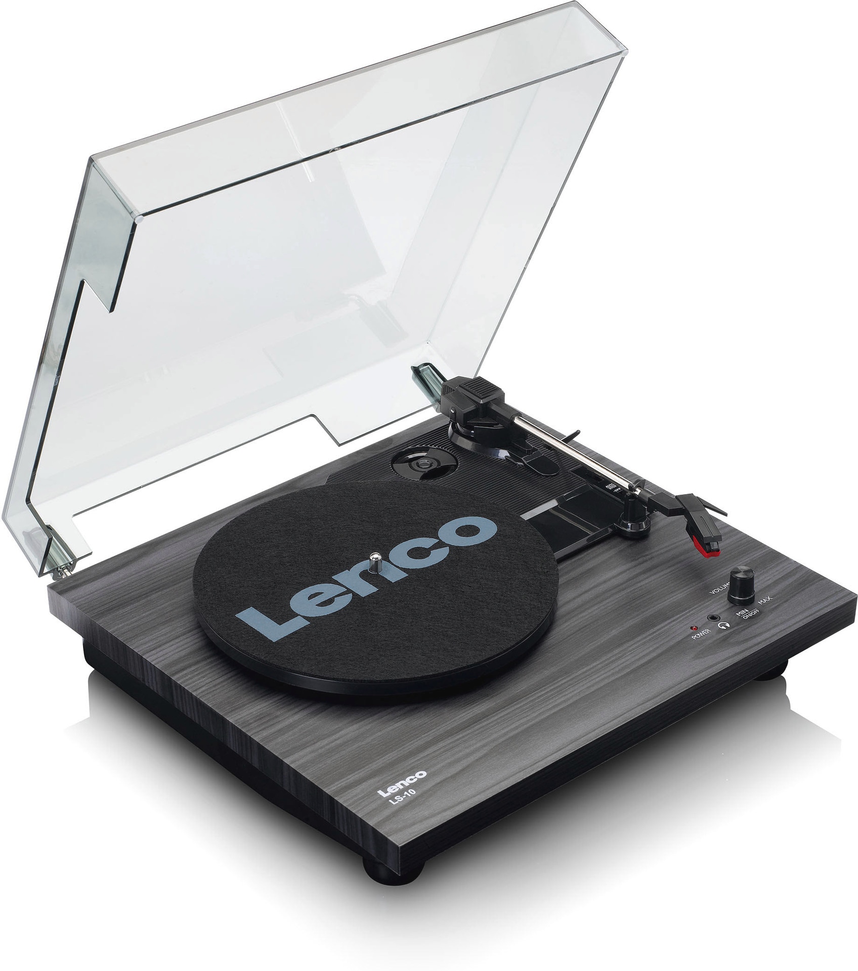 Lenco Plattenspieler »LS-10BK Plattenspieler mit Lautsprechern«