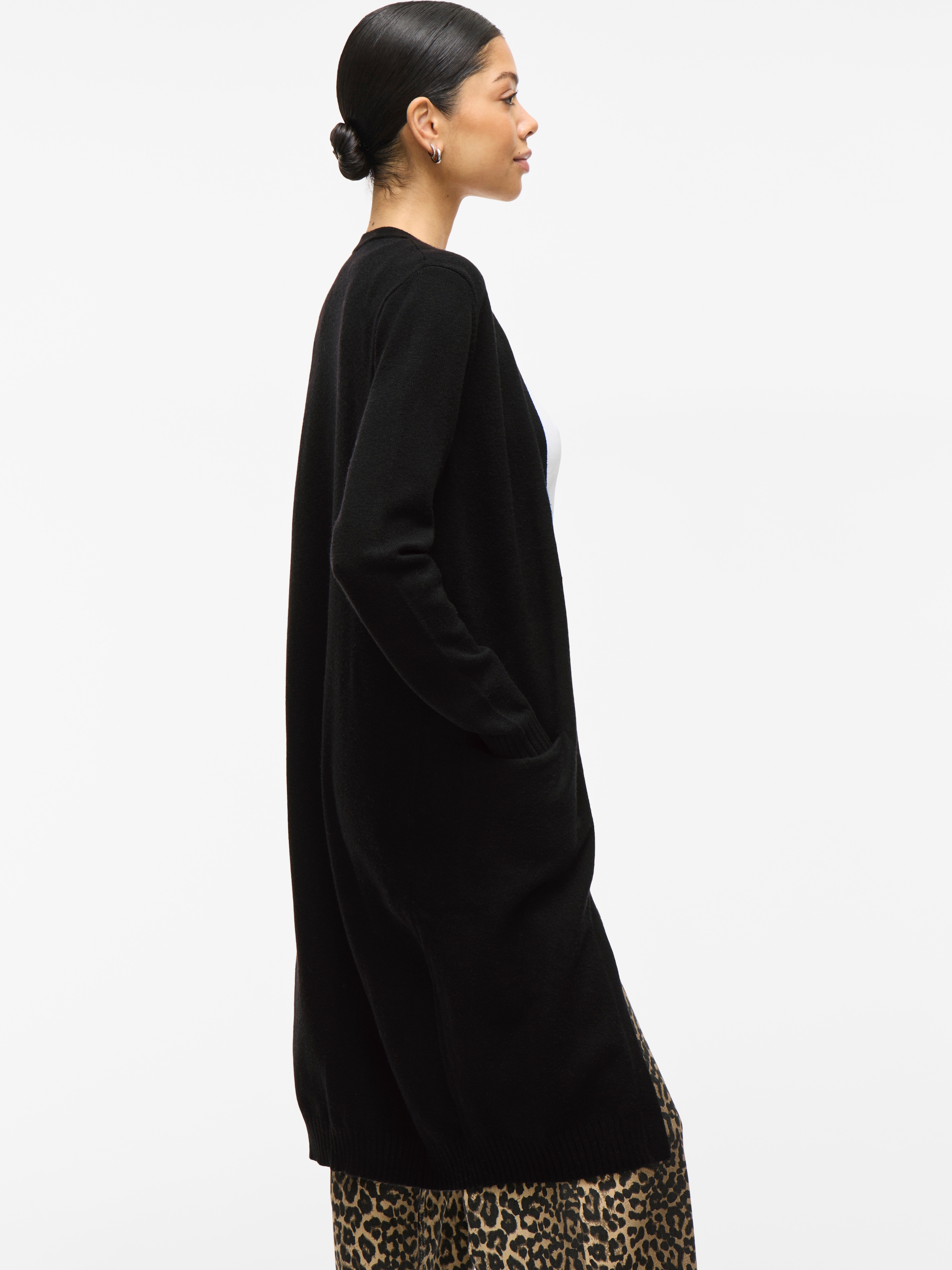 Vila Longstrickjacke »VIRIL LONG L/S  KNIT CARDIGAN - NOOS« in knielanger Form