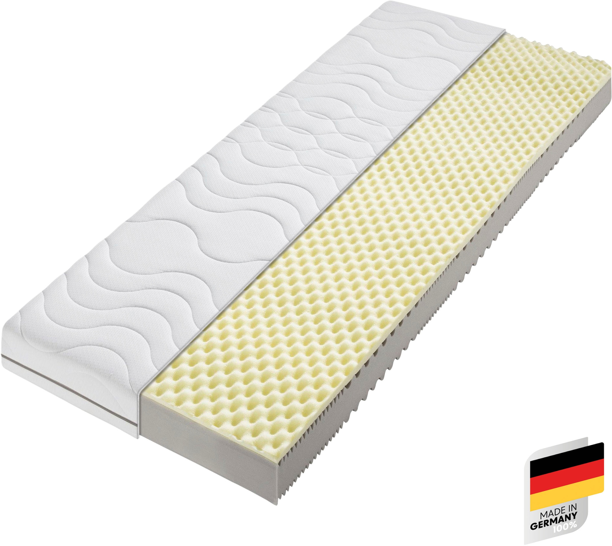 Beco Visco-Matratze "Nightstyle Visko Matratze 90x200, 100x200, 140x200 cm" 17 cm hoch Raumgewicht: 28 kg/m³ 1 Stk. tlg. Matratze, 90x200 cm (H3) von Stiftung Warentest getestet