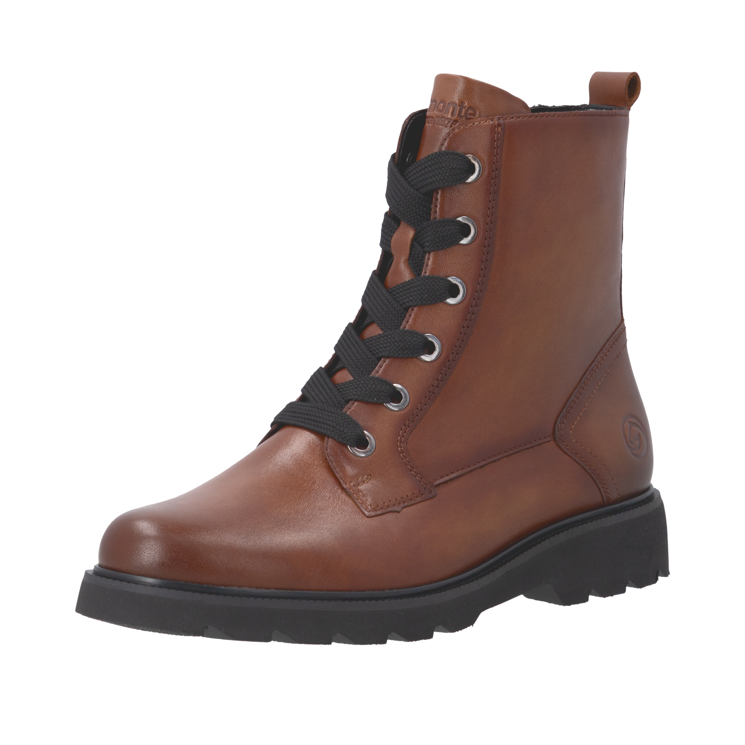 Remonte Schnürboots  Schnürstiefelette, Profilsohle, Blockabsatz
