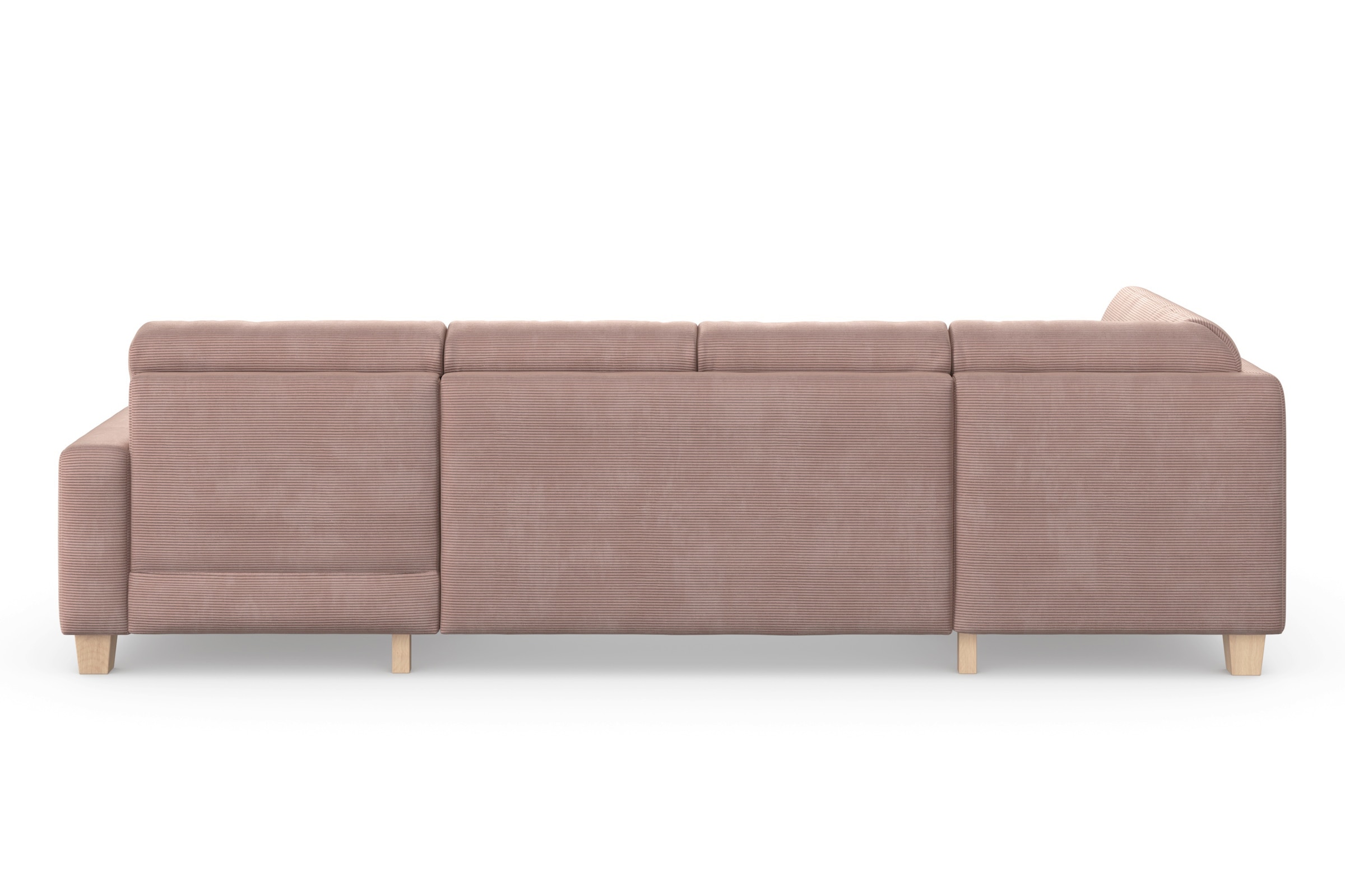Home affaire Wohnlandschaft »Summer U-Form«, mit oder ohne Bettfunktion und Bettkasten, Cord-Bezug