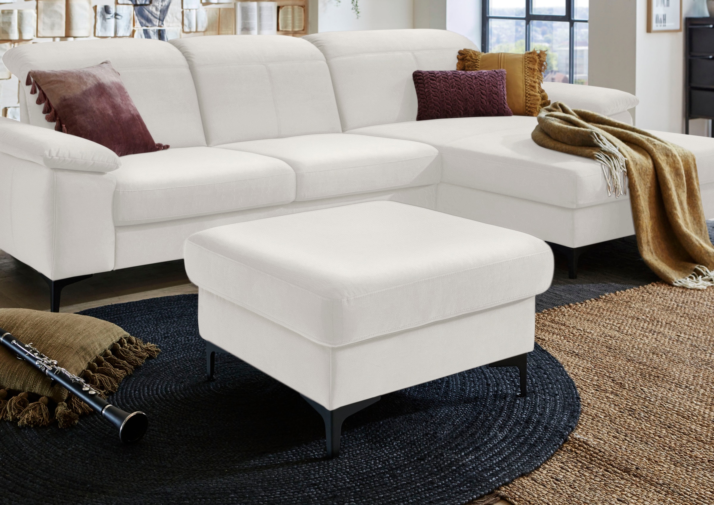 Places of Style Polsterhocker »Evander«, passend zum Ecksofa "Evander"
