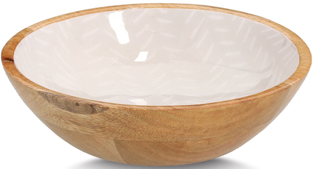 Zeller Schale Mangoholz beige 20 x 6 x 20 cm