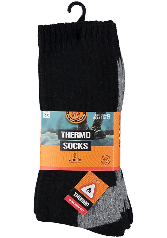 Apollo Basicsocken »THERMAL/TRACKING SOCKS«, (3er Pack)