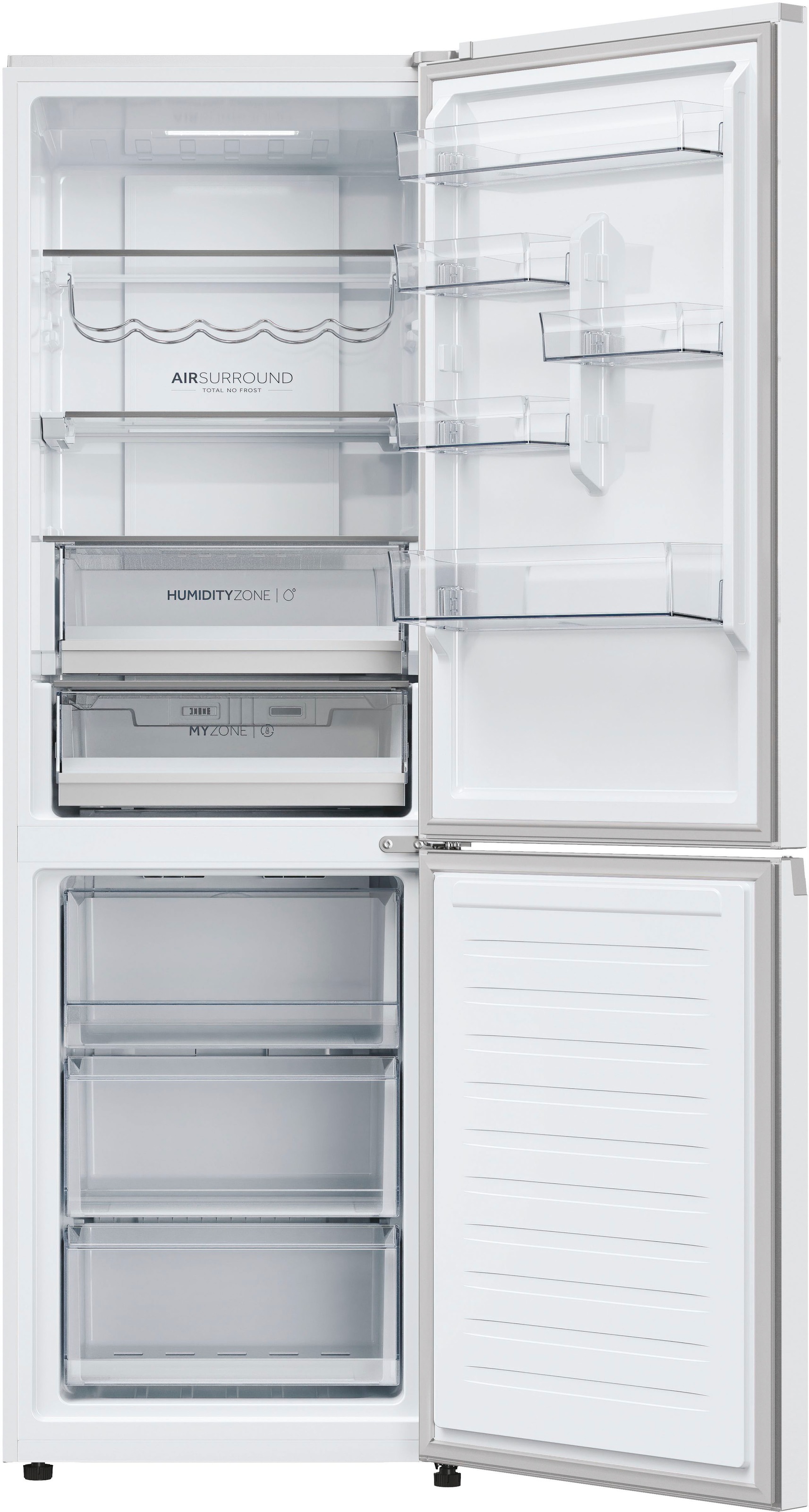 Haier Kühl-/Gefrierkombination 2D 60 SERIES 5 PRO »HDPW5618CNPW«, 185 cm hoch, 60 cm breit, MyZone Plus, HumidityZone, Total No Frost