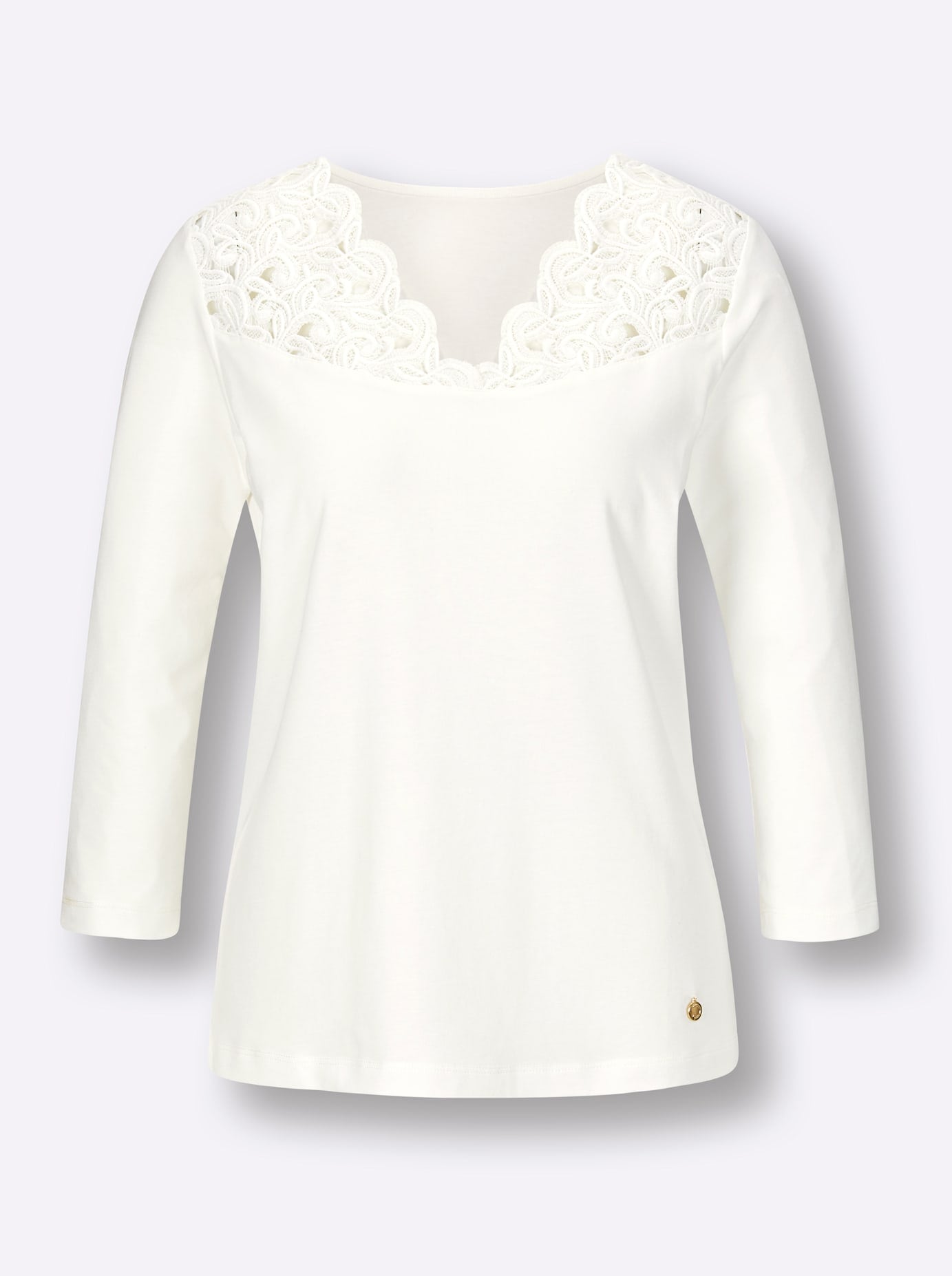 CREATION L PREMIUM V-Shirt »Modal-Baumwoll-Shirt« 1 Stk.