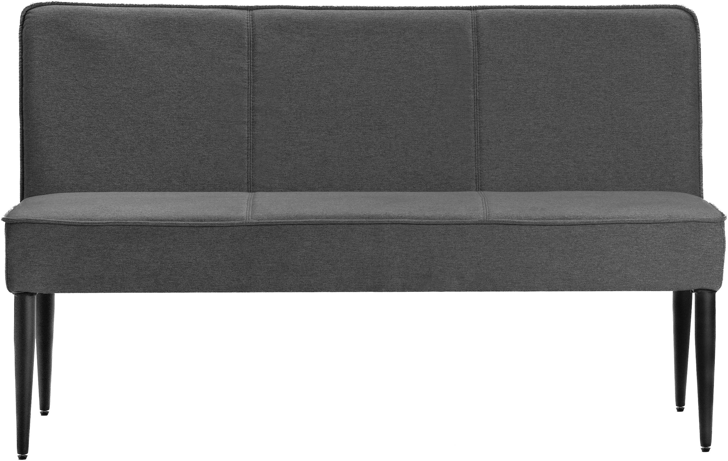 Home affaire Polsterbank »LENZROSE«, (Esszimmerbank, Bank,), mit Taschenfederkern, schwarzes Metallgestell, Breite 142 cm