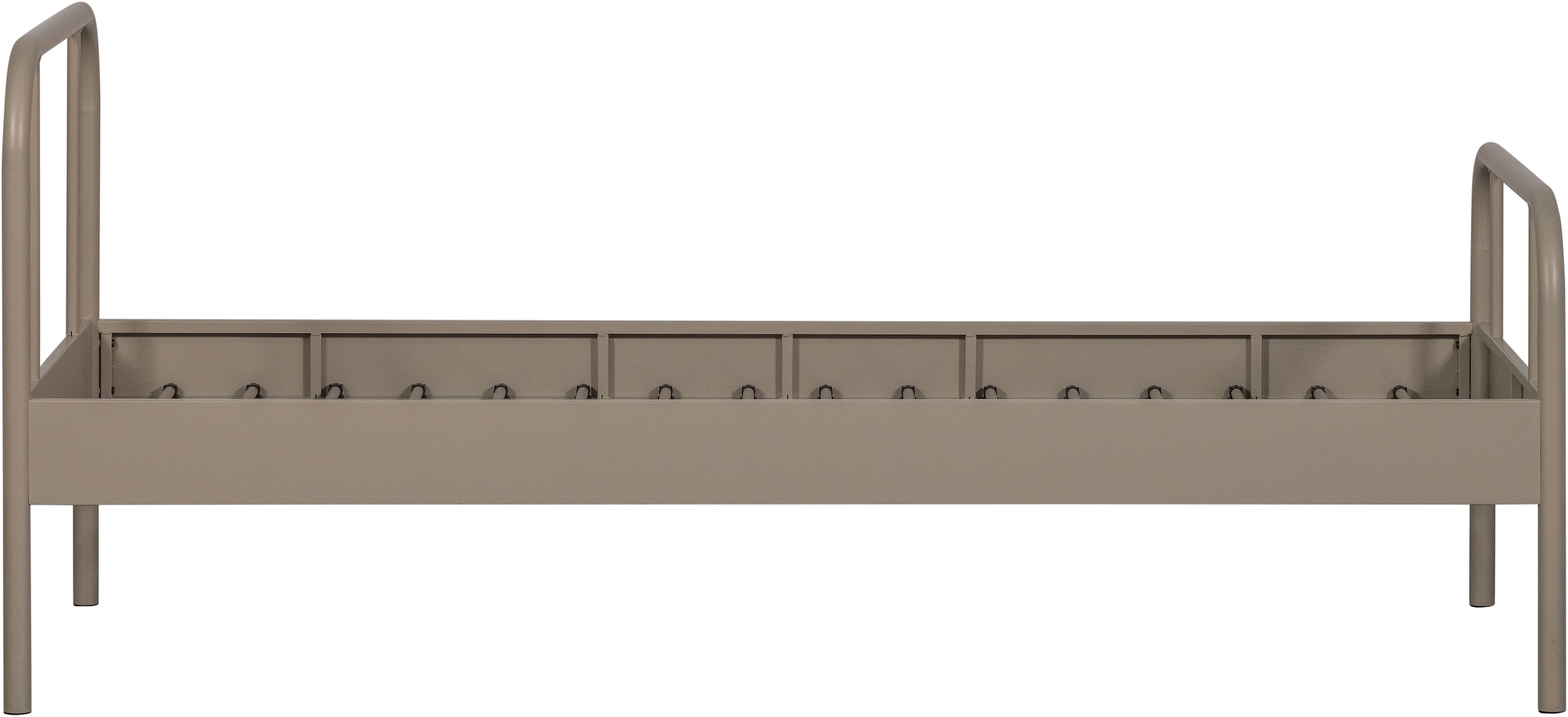 WOOOD Bettgestell »Mata Stahlrahmen pulverbeschichtet, H 90 x B 208 x T 95 cm« Matratzenmaß 90x200 cm, einfach zu montierbar, Pfleiglicht