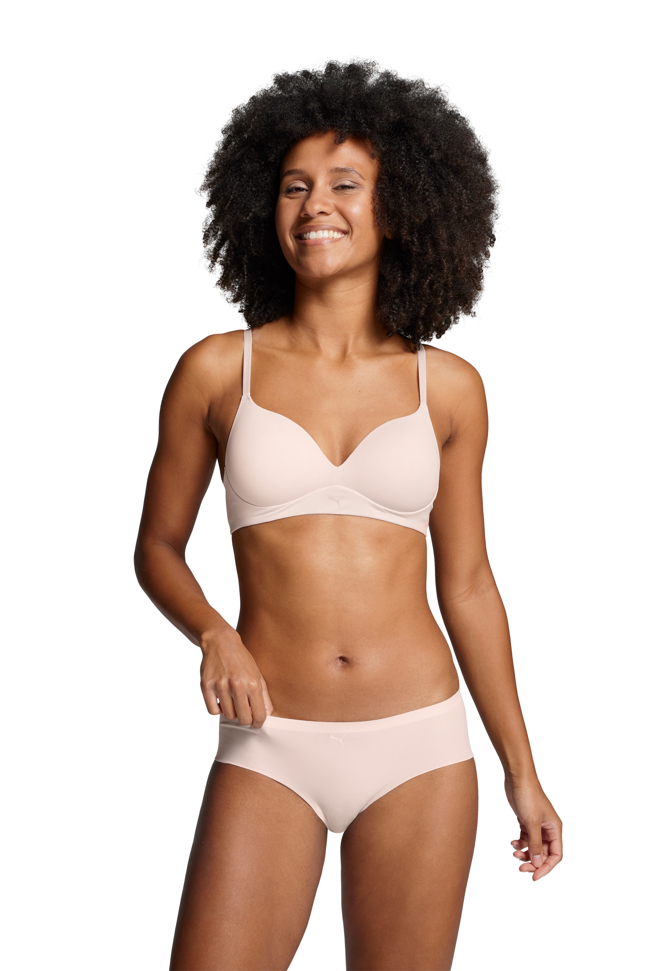 PUMA Hipster »PUMA WOMEN SEAMLESS HIPSTER«, (2er Pack), nahtlose Ränder, mittlere Bundhöhe, unsichtbarer Look
