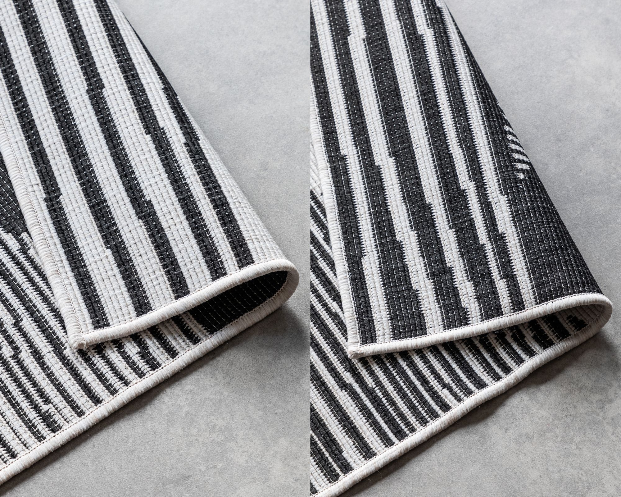 ELLE DECORATION Teppich »Rhombus, In- und Outdoor« rechteckig 5 mm Höhe Flachgewebe, In-& Outdoor, Modern, Wendeteppich, Balkon, Wohnzimmer