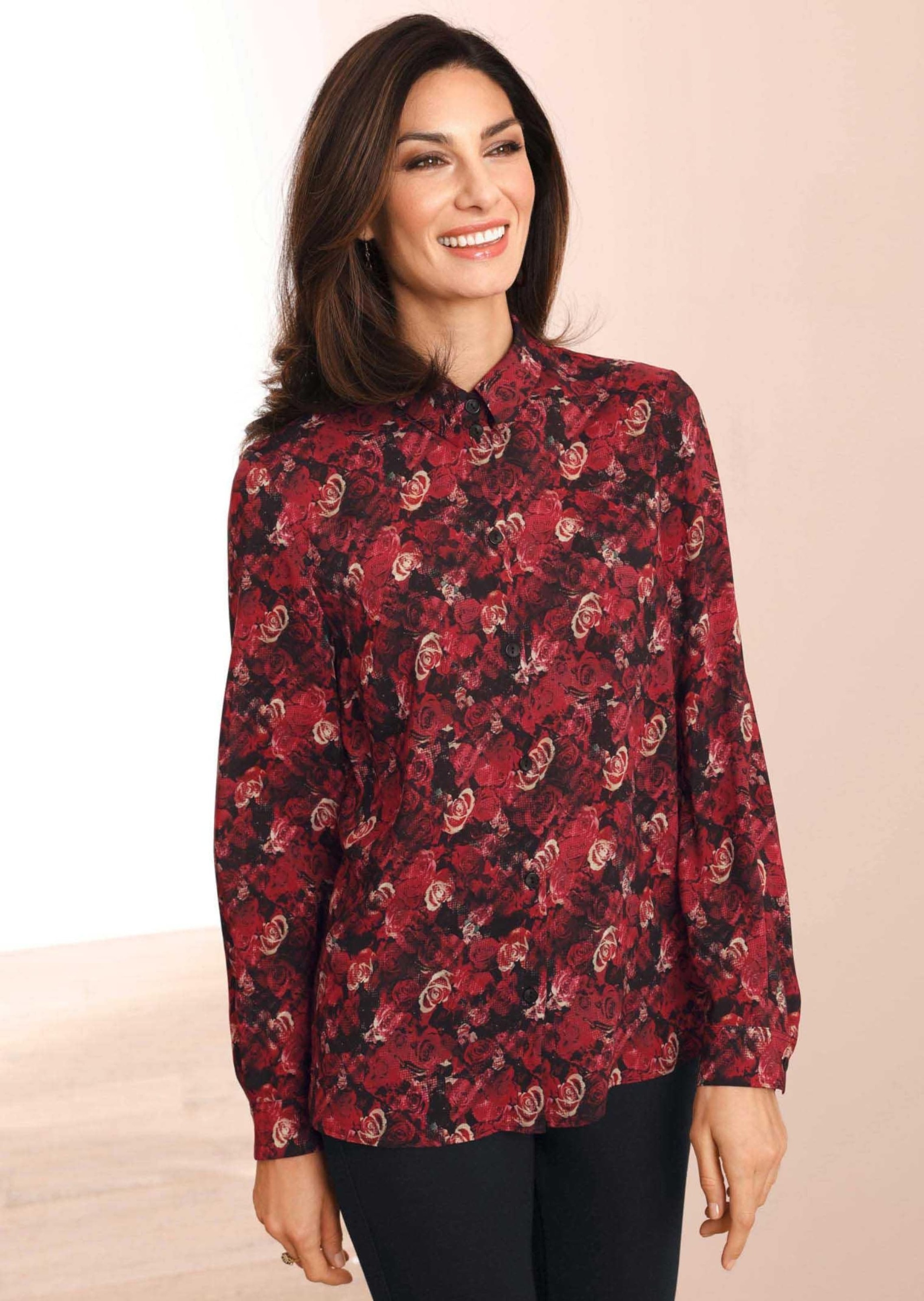 GOLDNER Druckbluse »Kurzgröße Elegante Bluse, trageangenehm« Ohne