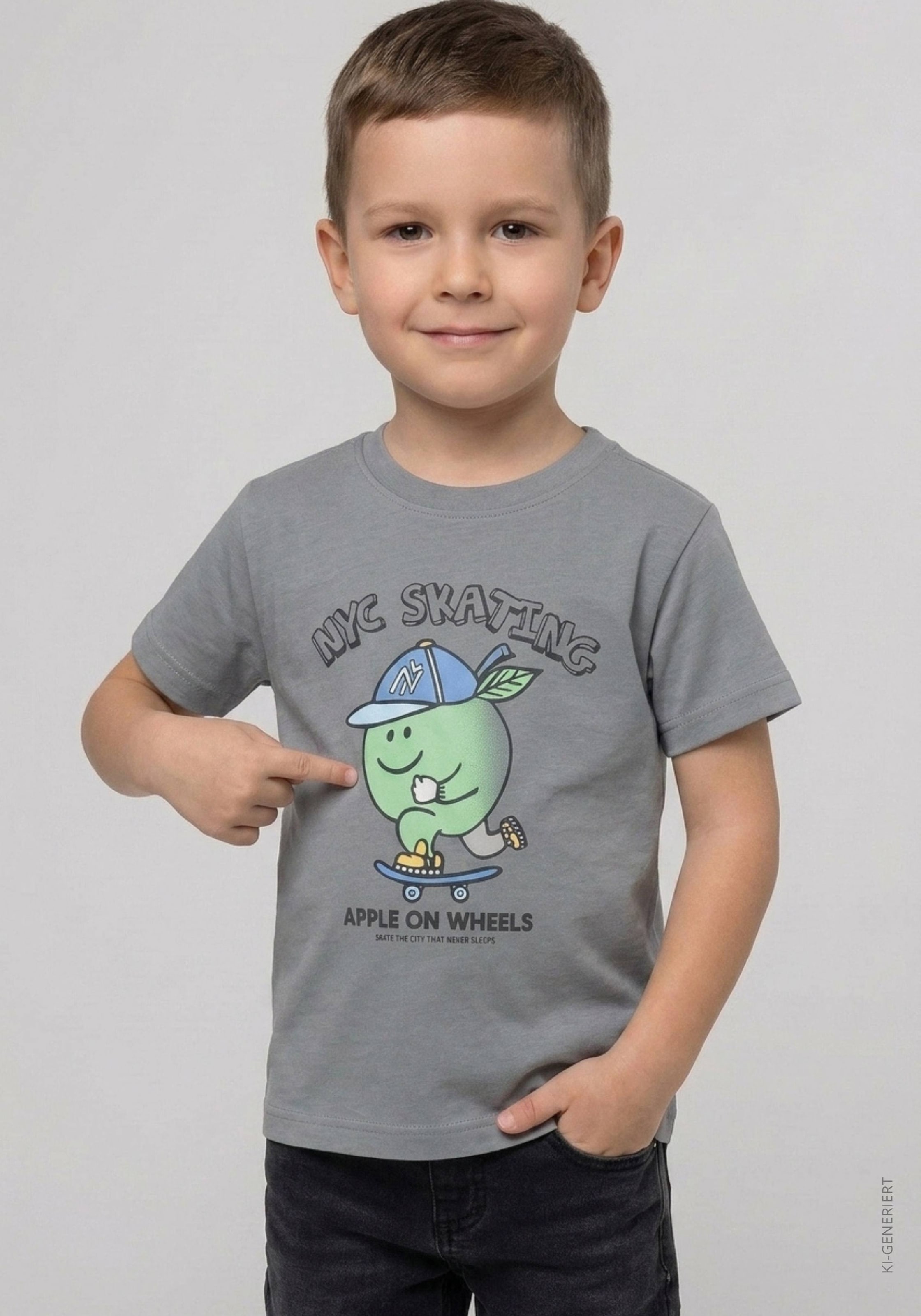 STACCATO T-Shirt 2 tlg. 2er Pack kurzarm, geringelt, Motiv-Print, für Boys