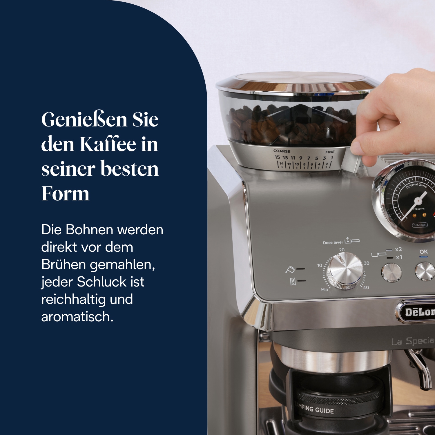 De'Longhi Espressomaschine »LA SPECIALISTA ARTE EVO COLD BREW 8004399027190« 15 Mahlgrade, 3 Temperatureinstellungen & Cold Brew inkl. Barista Kit