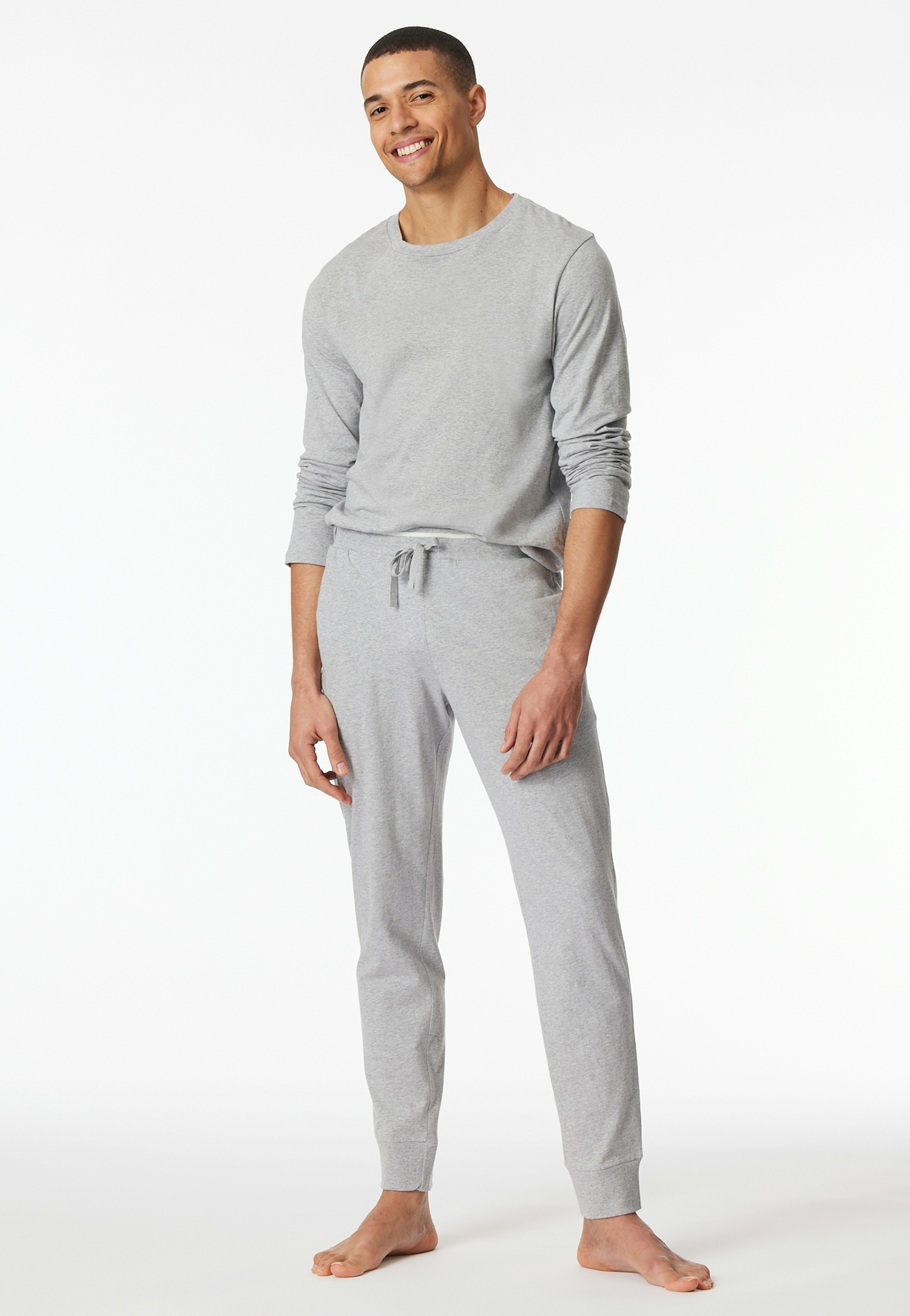 Schiesser Pyjamahose »Mix+Relax«  Reine Baumwolle, seitliche Taschen, Bindeband