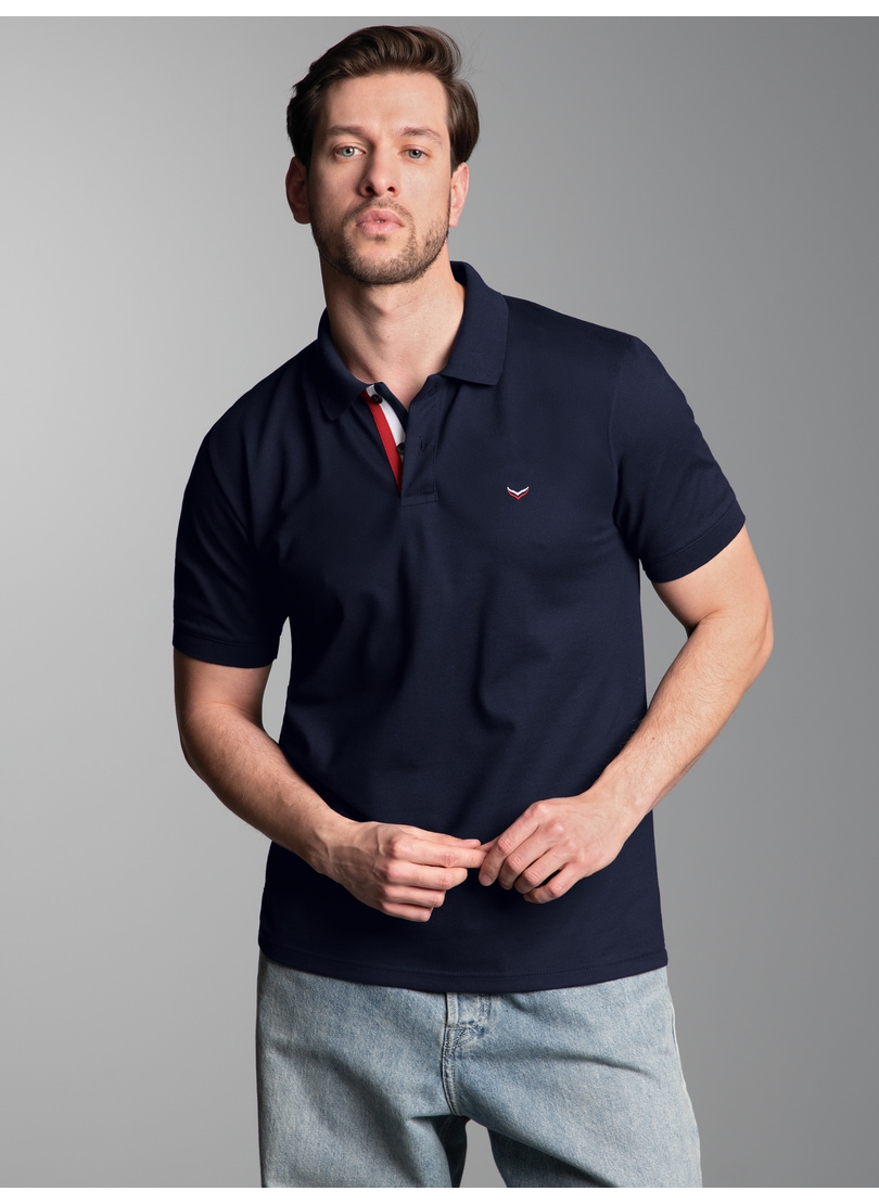 Trigema Poloshirt »TRIGEMA Poloshirt mit dreifarbiger Knopfleiste« 1 Stk. tlg.