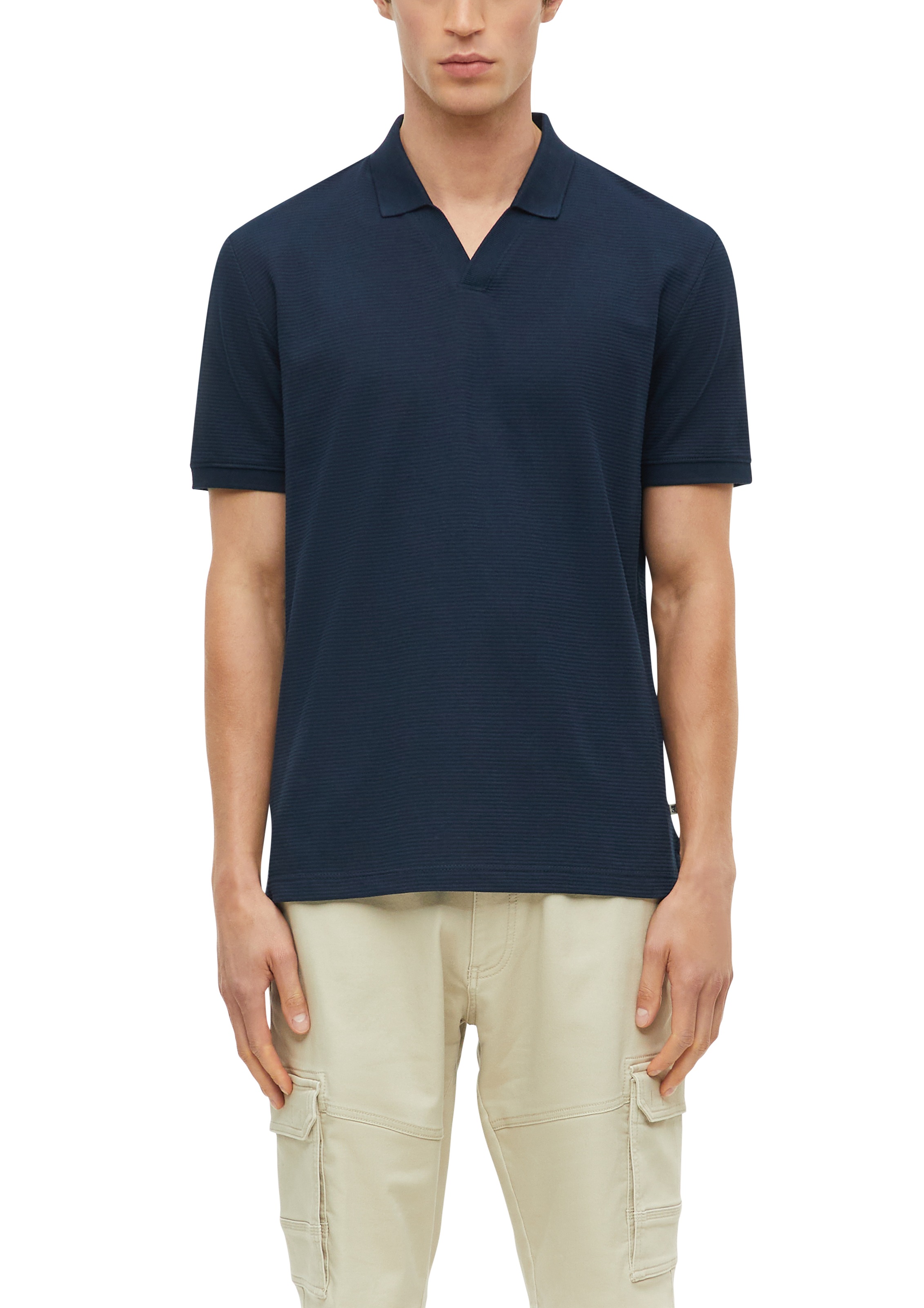 s.Oliver Poloshirt Sommer-Polo in Struktur-Optik