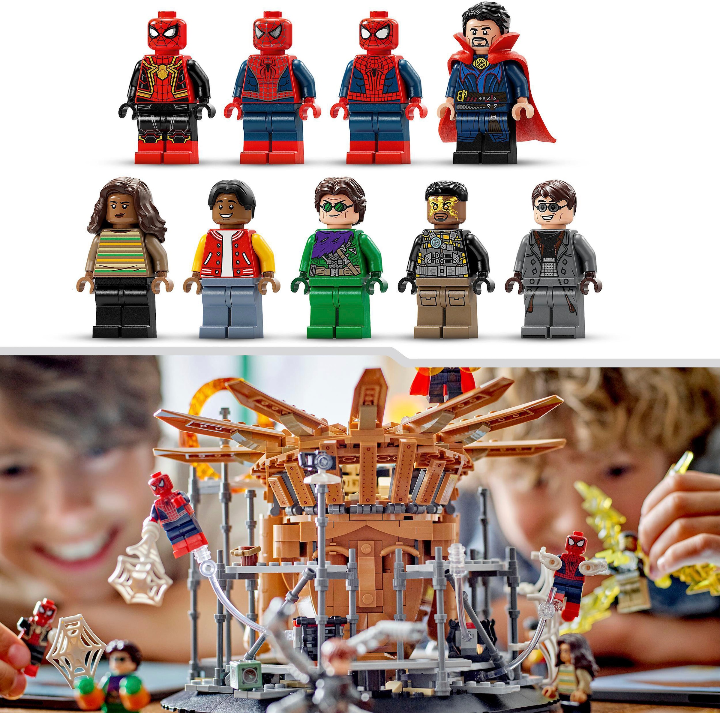 LEGO® Konstruktionsspielsteine »Spider-Mans großer Showdown (76261), LEGO® Marvel«, (900 St.), Made in Europe