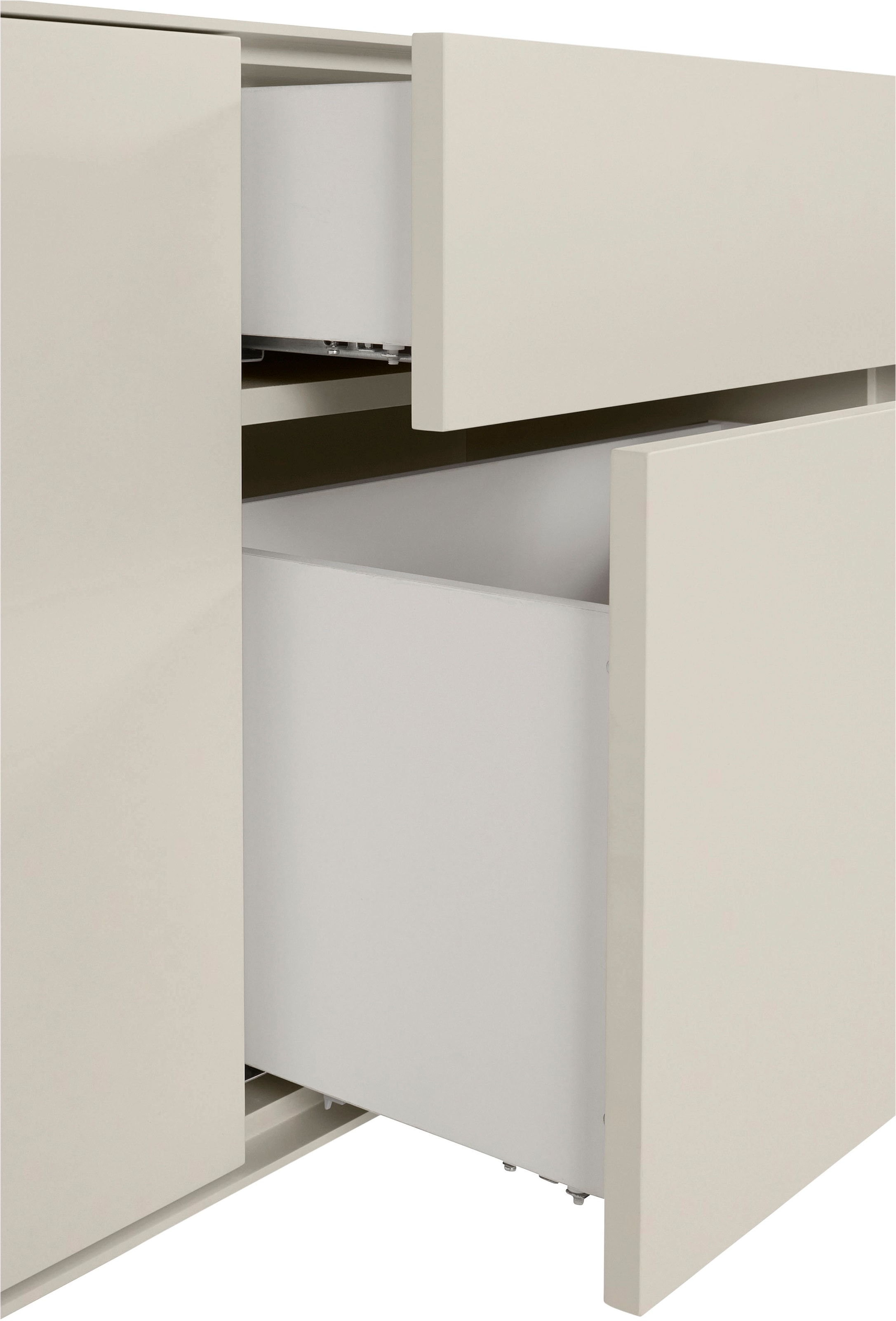 LeGer Home by Lena Gercke Lowboard »Essentials«, (2 St.), Breite: 254cm, MDF lackiert, Push-to-open-Funktion