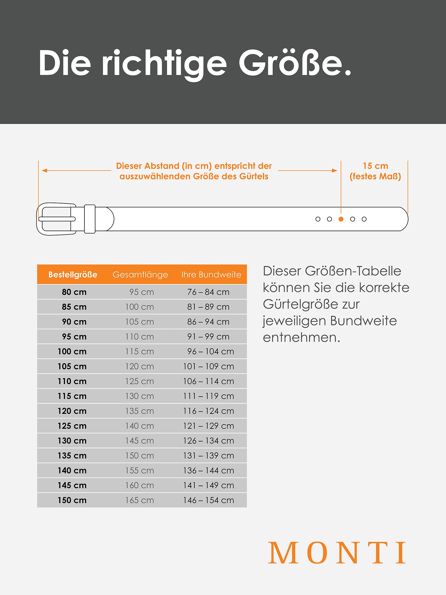 MONTI Ledergürtel, 3,5 cm breit, Klassisch-Business, Automatikschließe - Passt immer