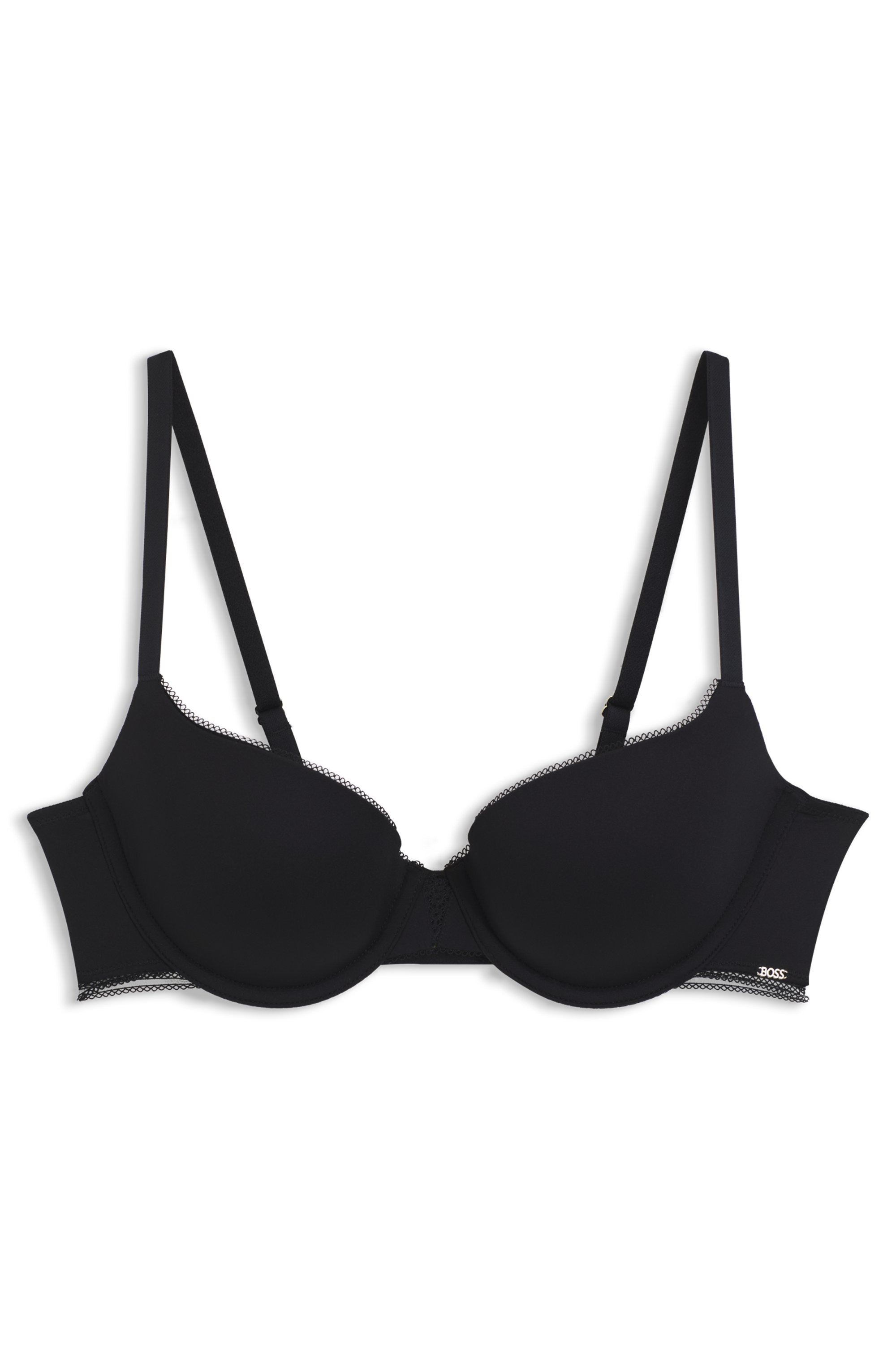 BOSS Bügel-BH »DEMI_B.PURE« aus Mikrofaser mit Einsätzen aus Spitze