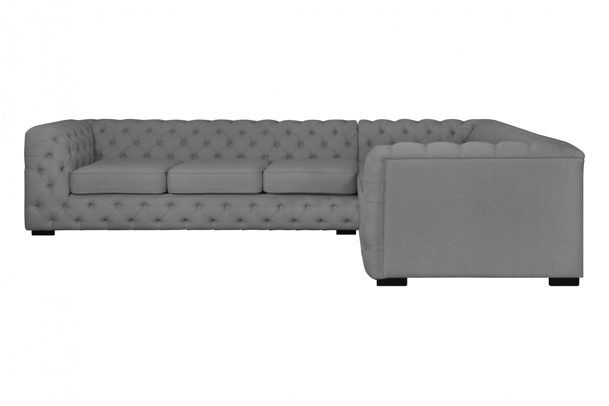 Home affaire Chesterfield-Sofa »KALINA L-Form« hochwertig Chesterfield-Ausführung