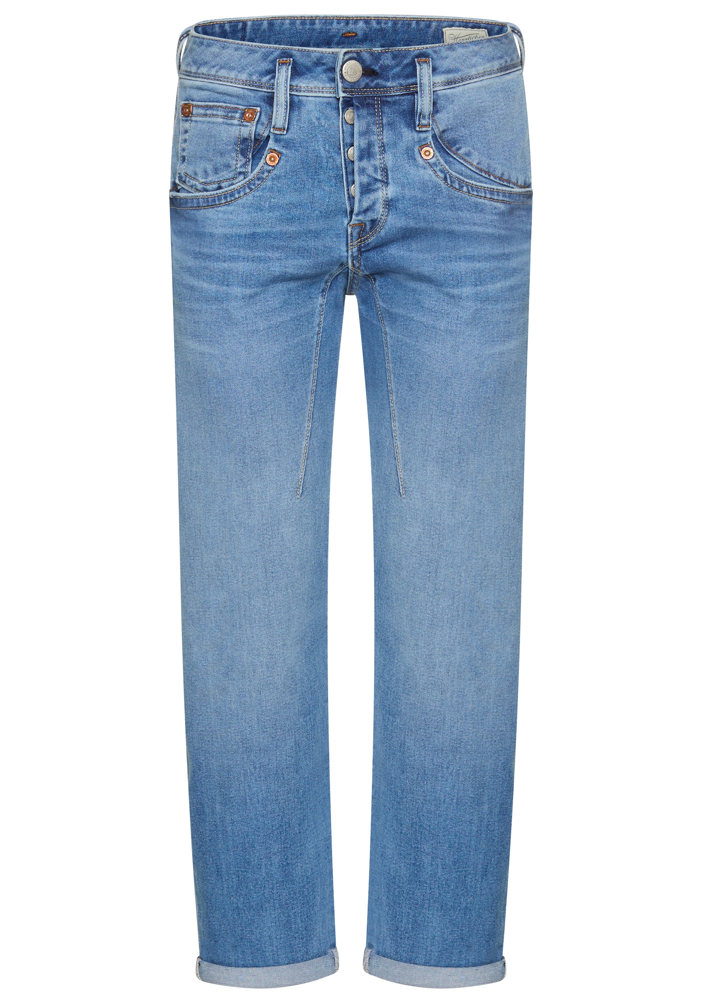 Herrlicher Boyfriend-Jeans »Shyra Tap Denim Comfort«, mit Umschlagsaum