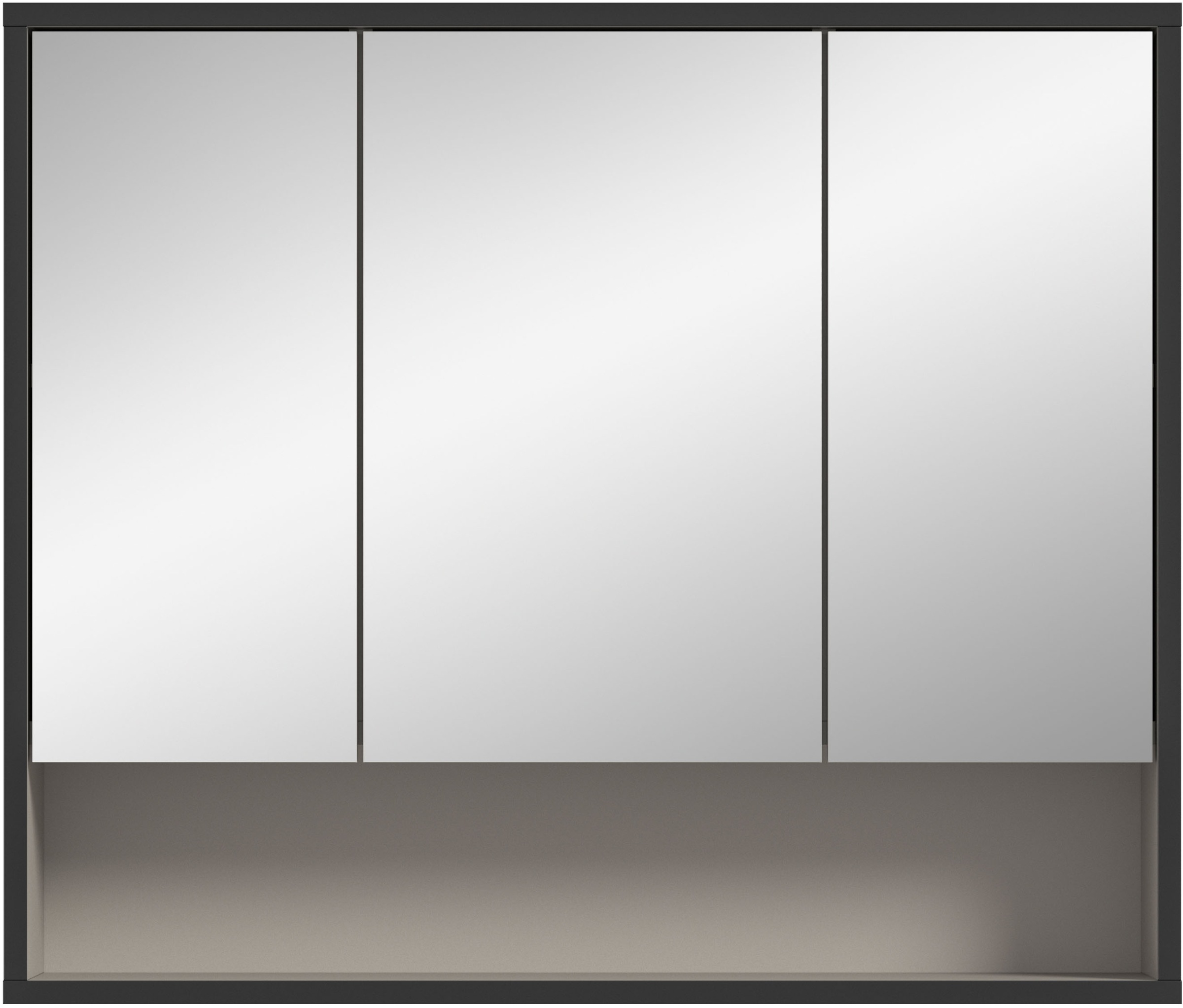 welltime Spiegelschrank »Locri, Höhe 68 cm, 2 Spiegeltüren«, (1 St.), modernes Design, Spiegelschrank, Badschrank, Bad