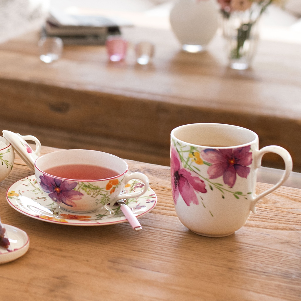 Villeroy & Boch Becher »Becher mit Henkel Mariefleur Tea 430 ml 6er Set bunt«