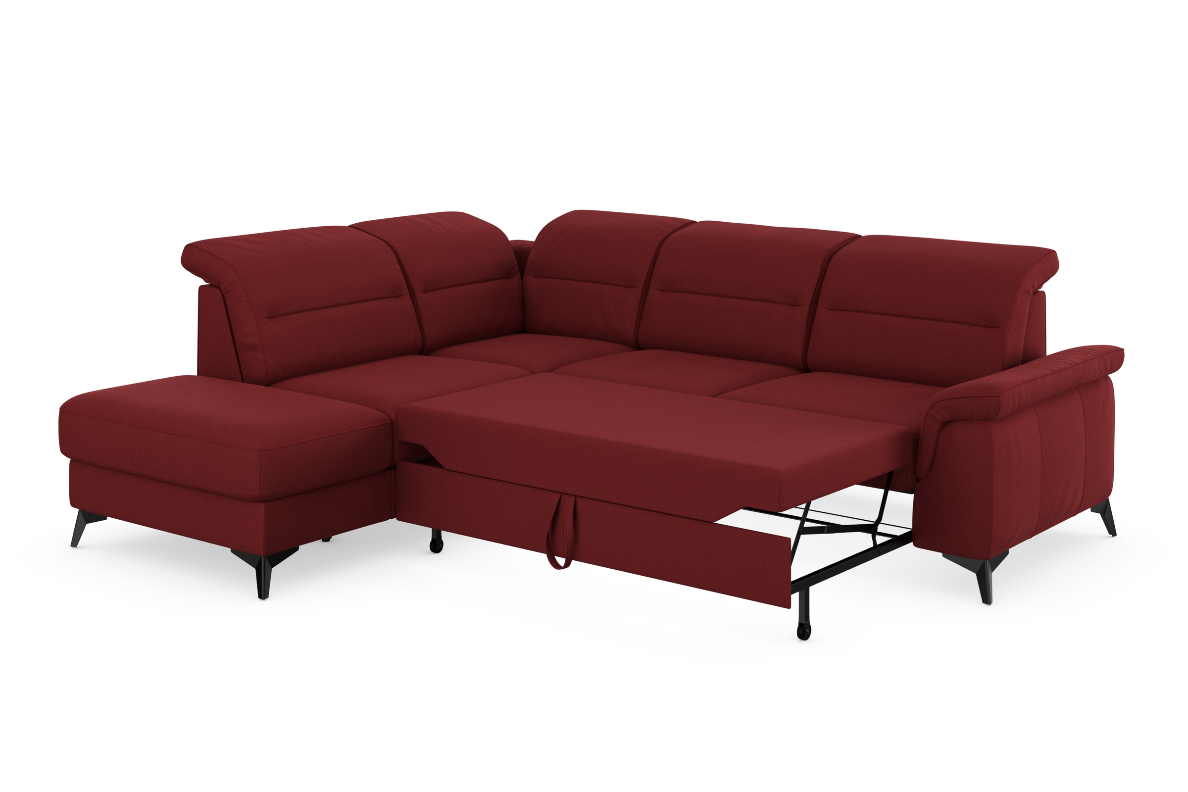 sit&more Ecksofa »Sinatra L-Form«, mit Ottomane, optional mit Kopfteilverstellung und Armteilfunktion