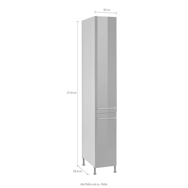OPTIFIT Apothekerschrank »Bern«, 30 cm breit, 212 cm hoch, mit höhenverstellbaren  Stellfüßen bequem kaufen