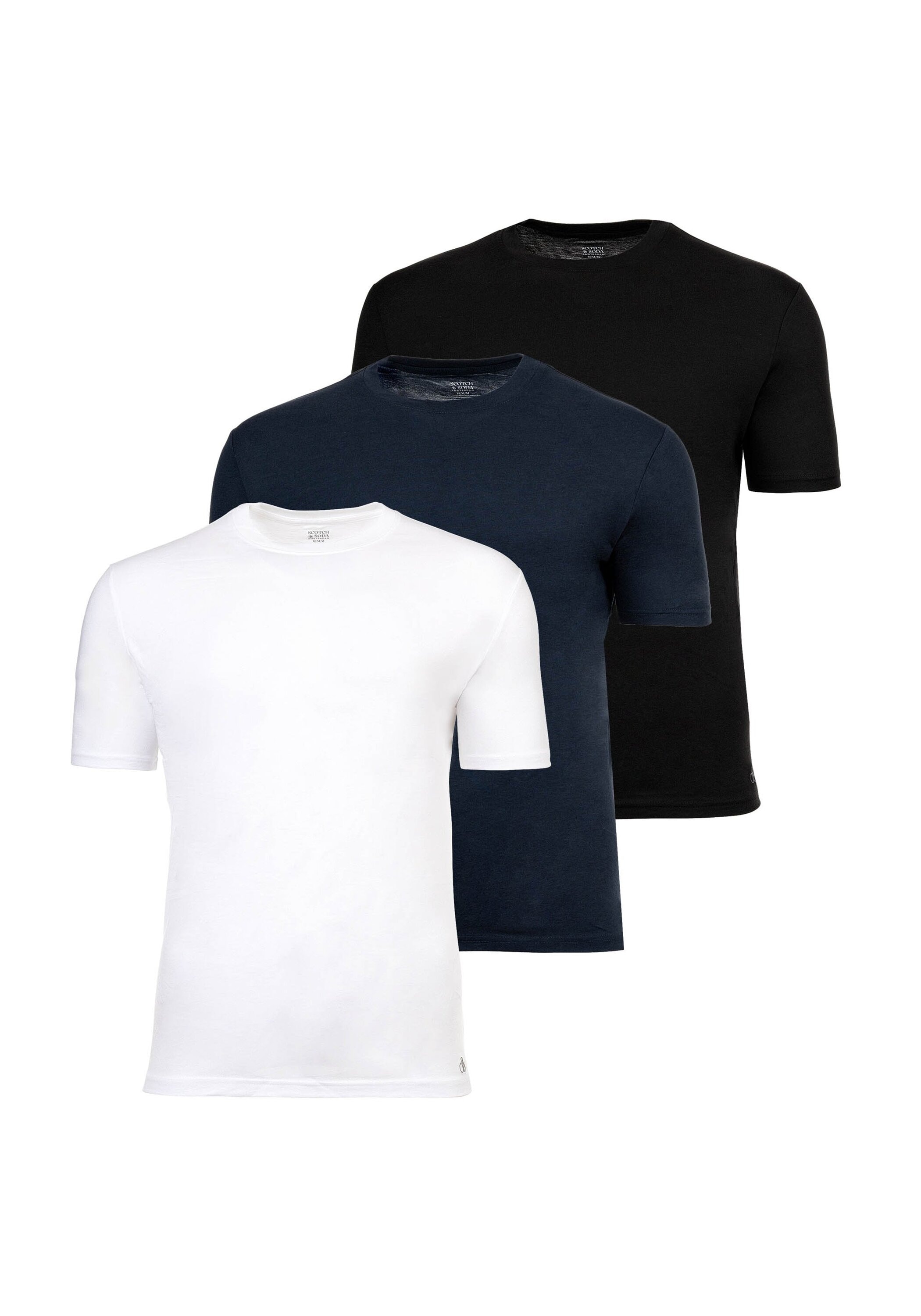 Scotch & Soda T-Shirt »T-Shirt Ultra Soft Crew Neck Tee 3er Pack« 3