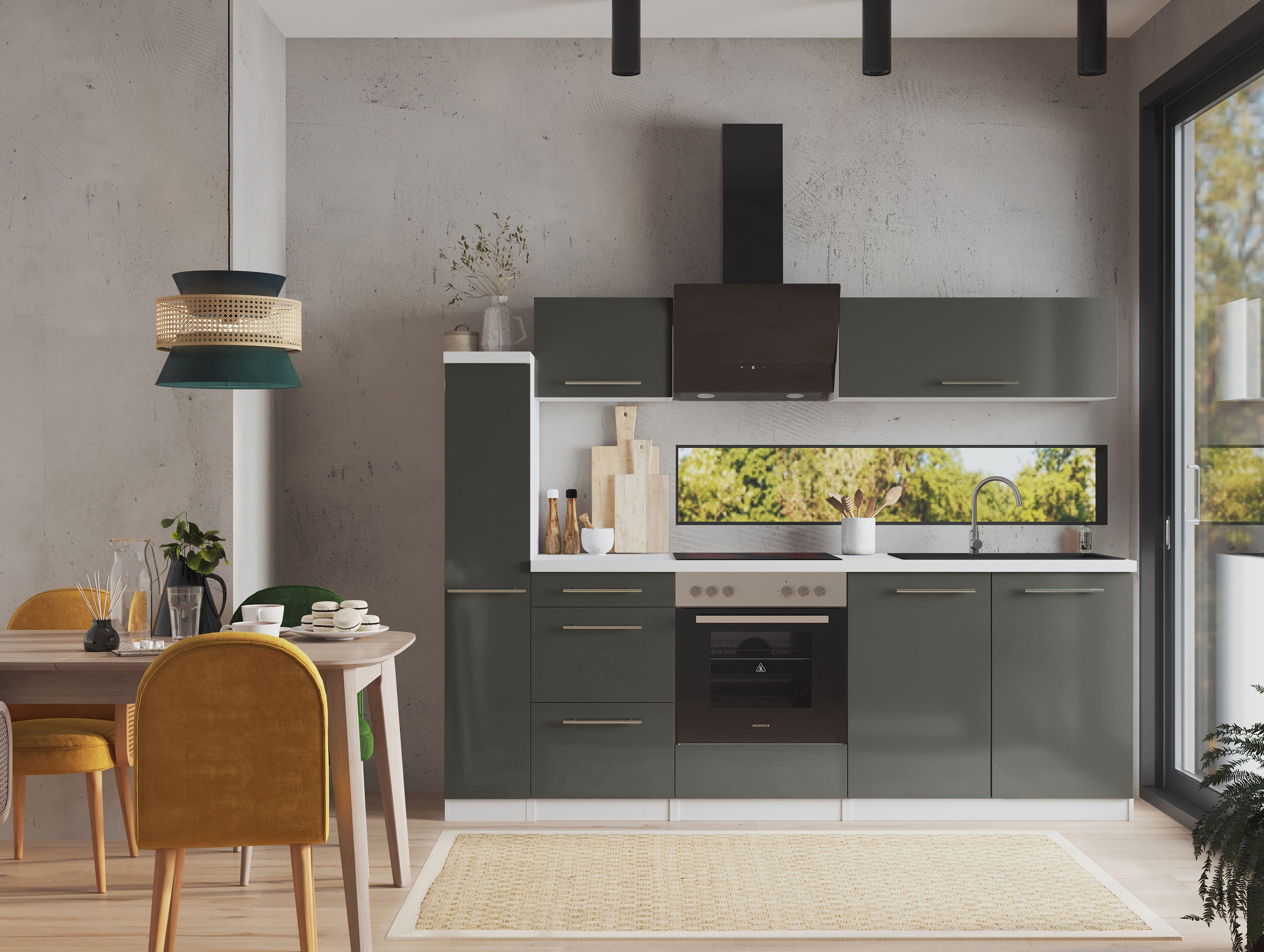 RESPEKTA Küche »Amanda« Breite 240 cm, mit Soft-Close, exklusiver Konfiguration für OTTO